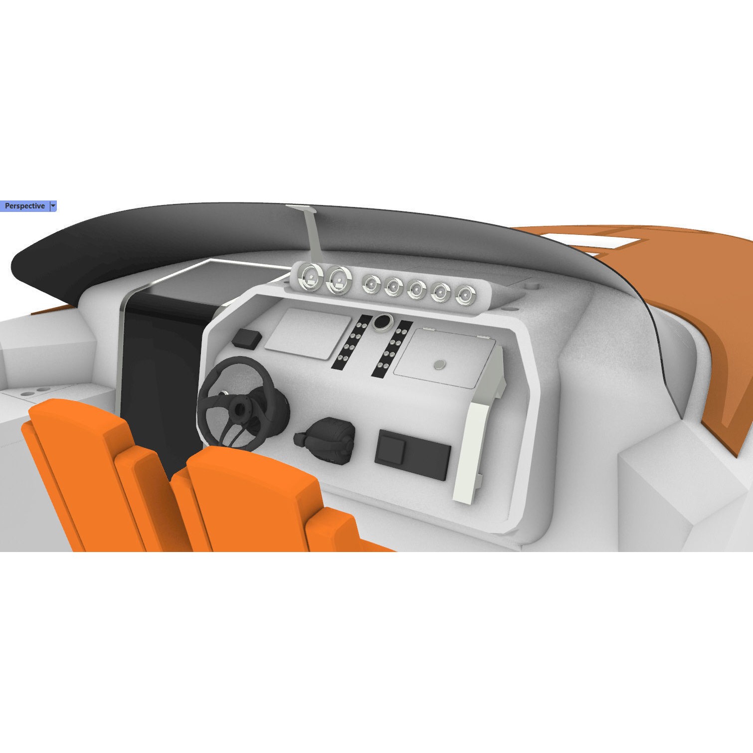 Frauscher 1212 Ghost Motor Yacht - Game-Ready 3D Model - View 21