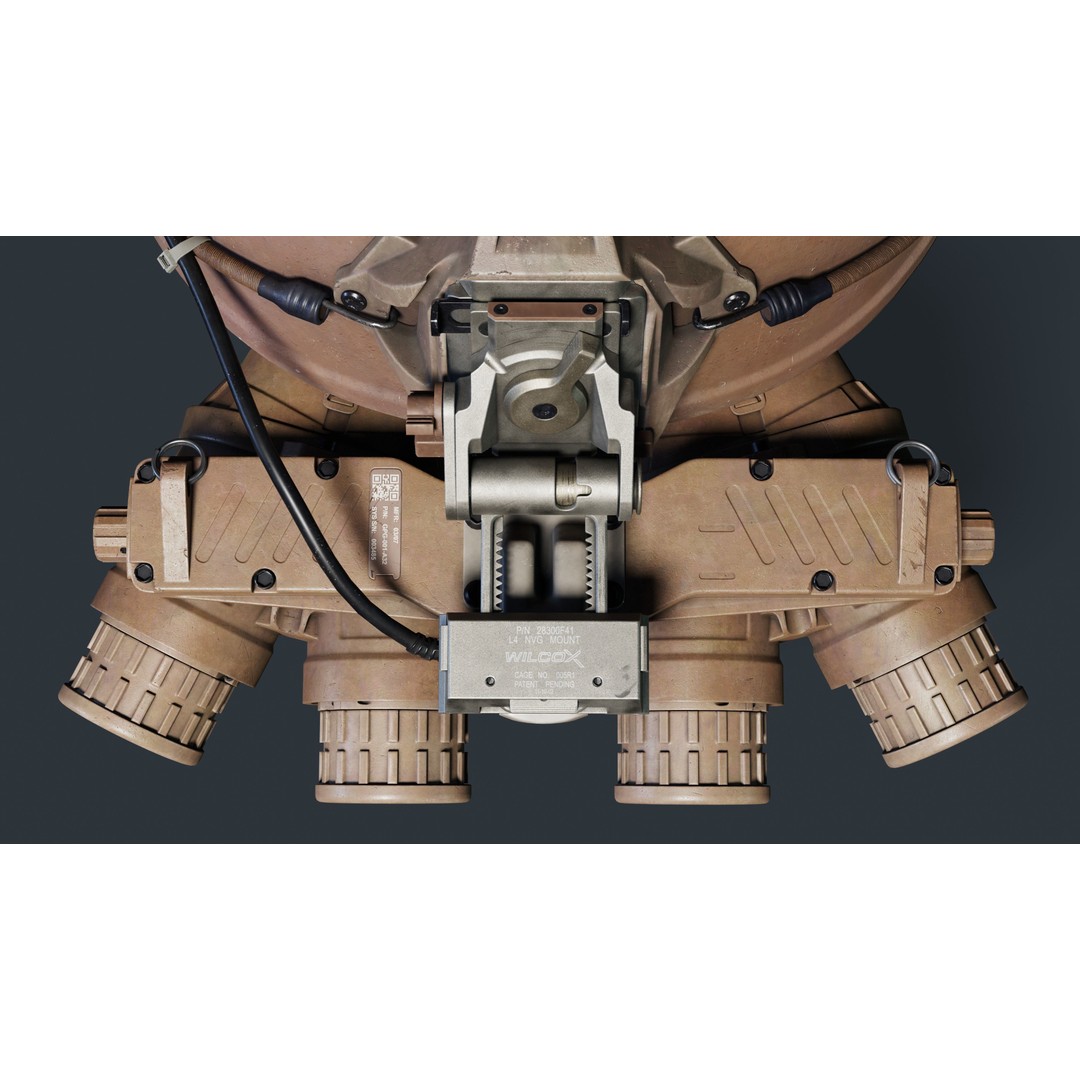 GPNVG-18 Night Vision Device 3D Model – Low Poly Game Asset, FBX, OBJ - View 5