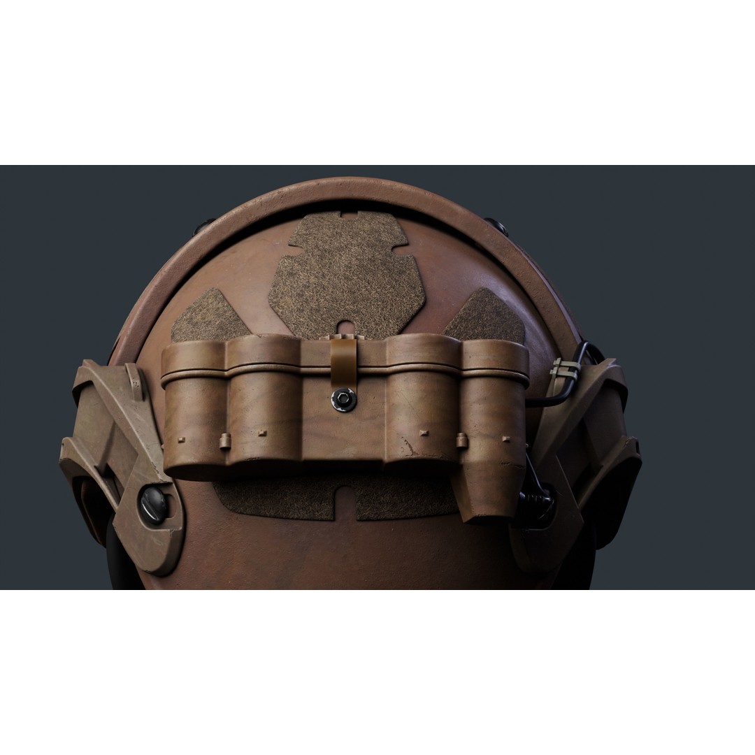 GPNVG-18 Night Vision Device 3D Model – Low Poly Game Asset, FBX, OBJ - View 6