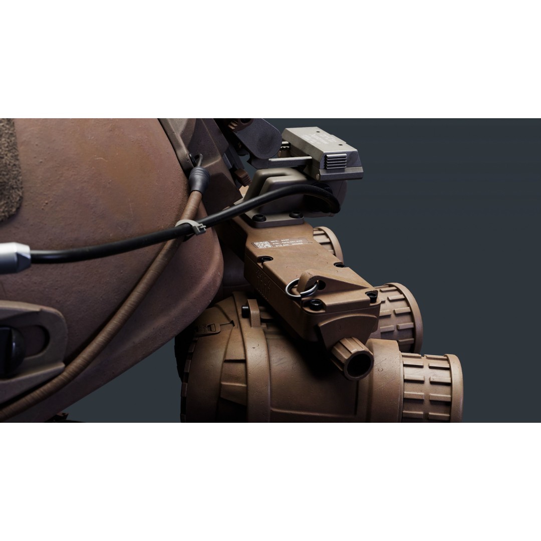 GPNVG-18 Night Vision Device 3D Model – Low Poly Game Asset, FBX, OBJ - View 7