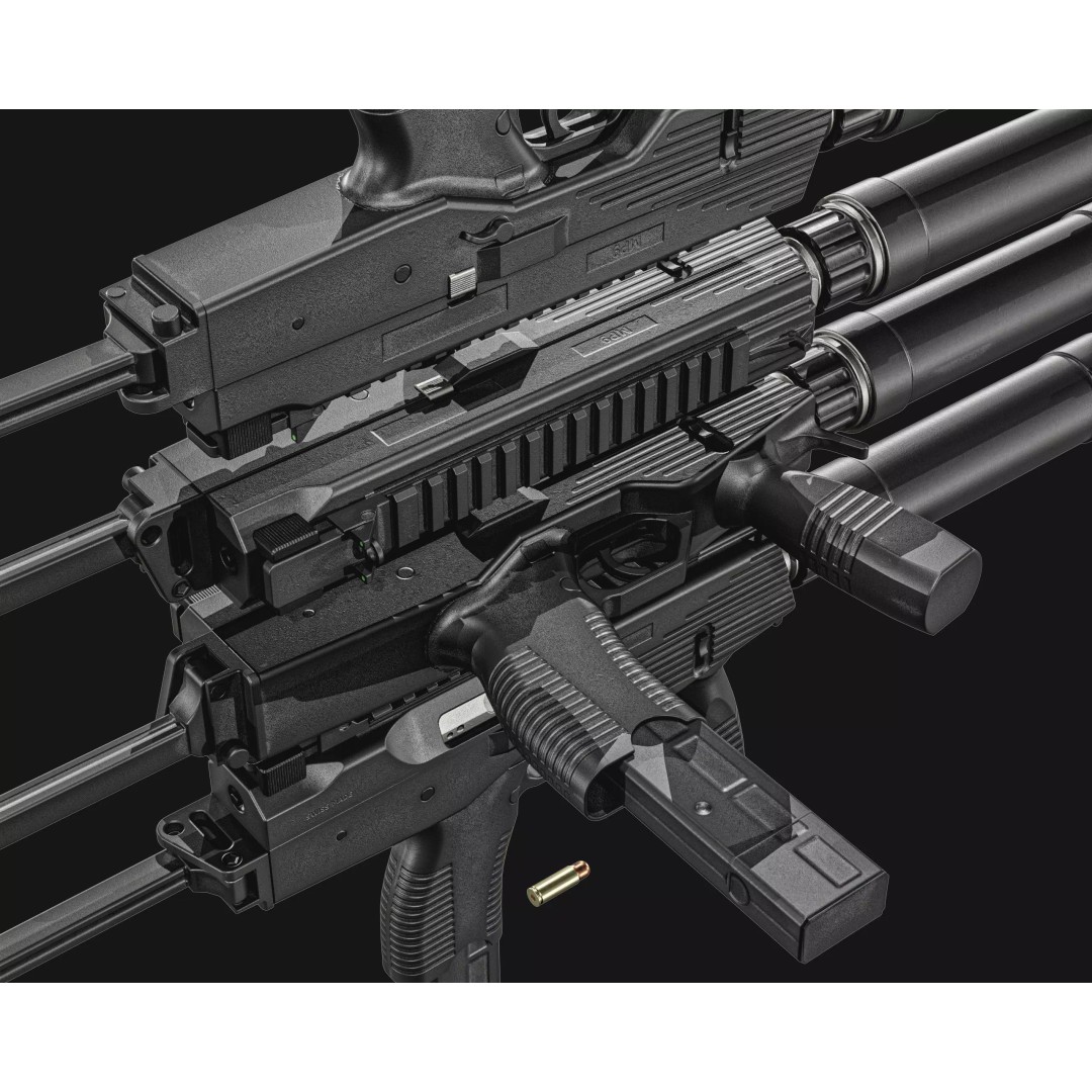 Thomet MP9 3D Model – Low Poly Submachine Gun, PBR Textures - View 12