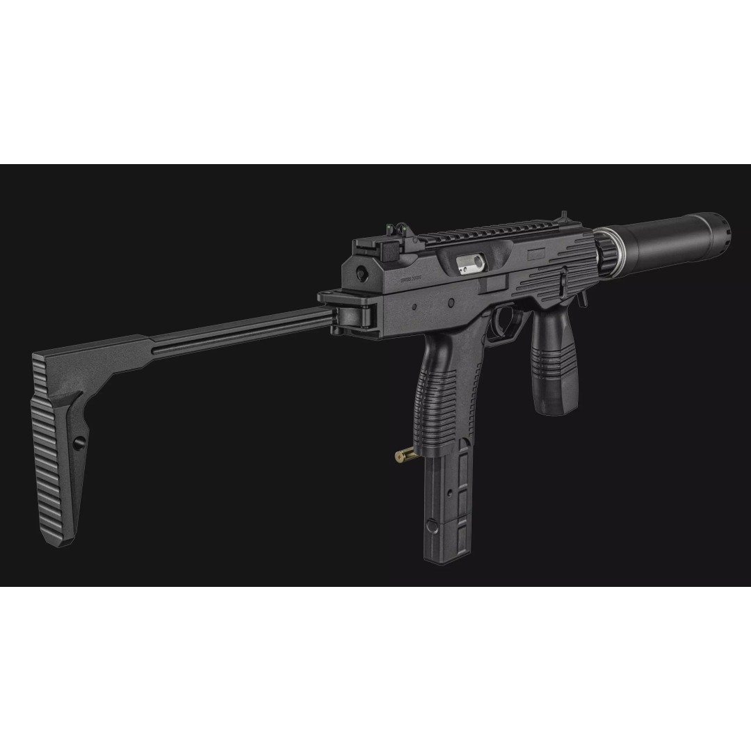 Thomet MP9 3D Model – Low Poly Submachine Gun, PBR Textures - View 15