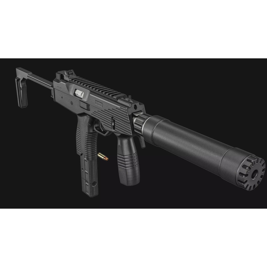 Thomet MP9 3D Model – Low Poly Submachine Gun, PBR Textures - View 24