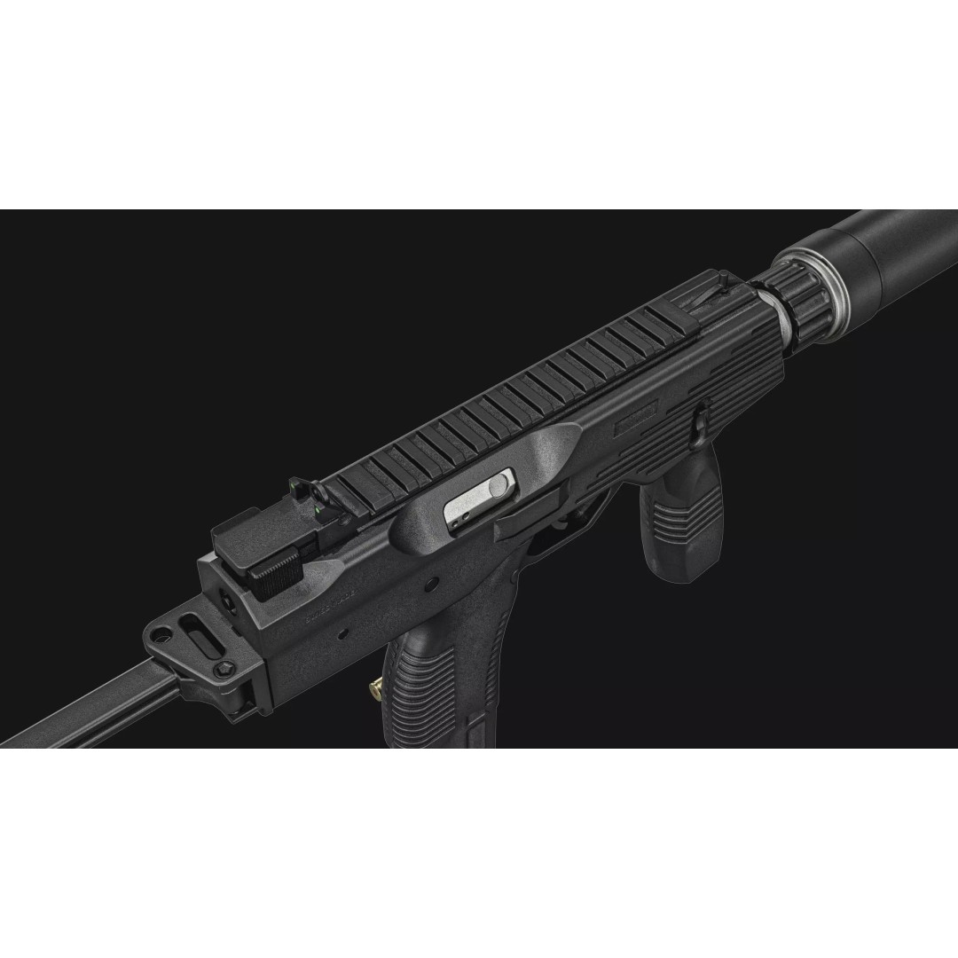 Thomet MP9 3D Model – Low Poly Submachine Gun, PBR Textures - View 25