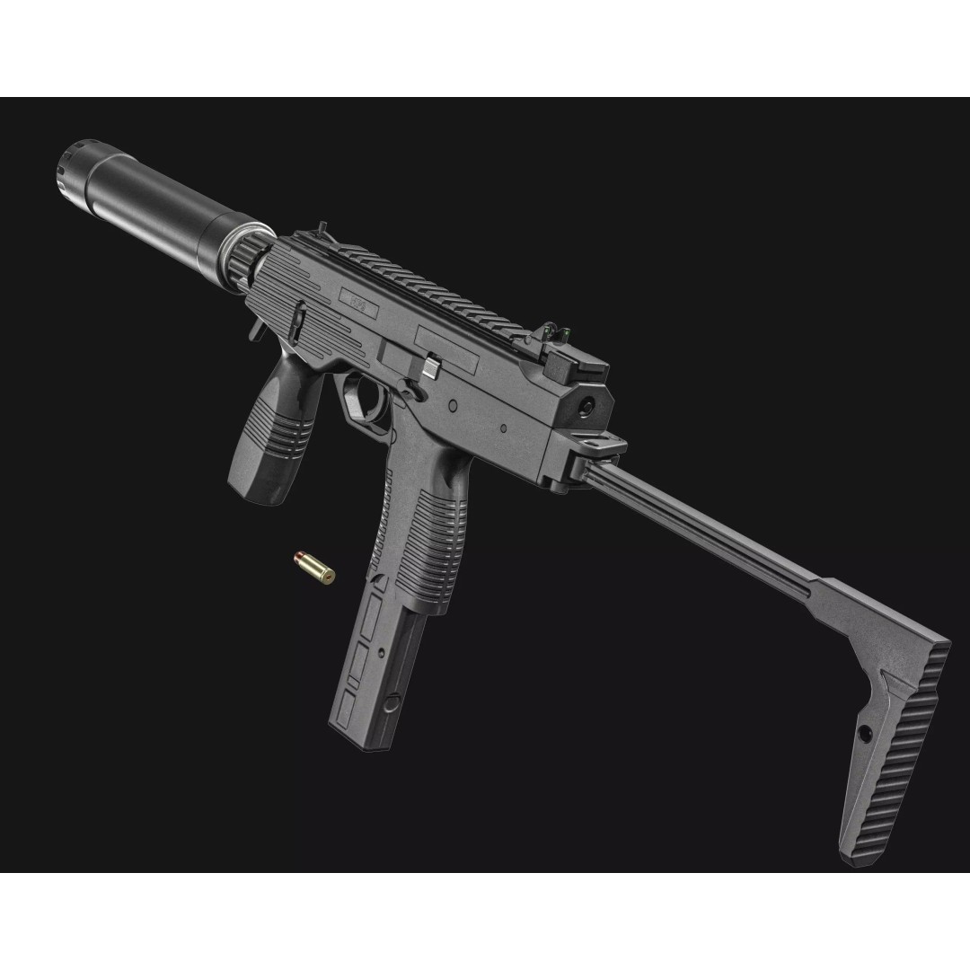 Thomet MP9 3D Model – Low Poly Submachine Gun, PBR Textures - View 43