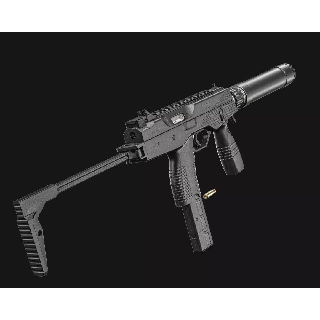 Thomet MP9 3D Model – Low Poly Submachine Gun, PBR Textures - View 48