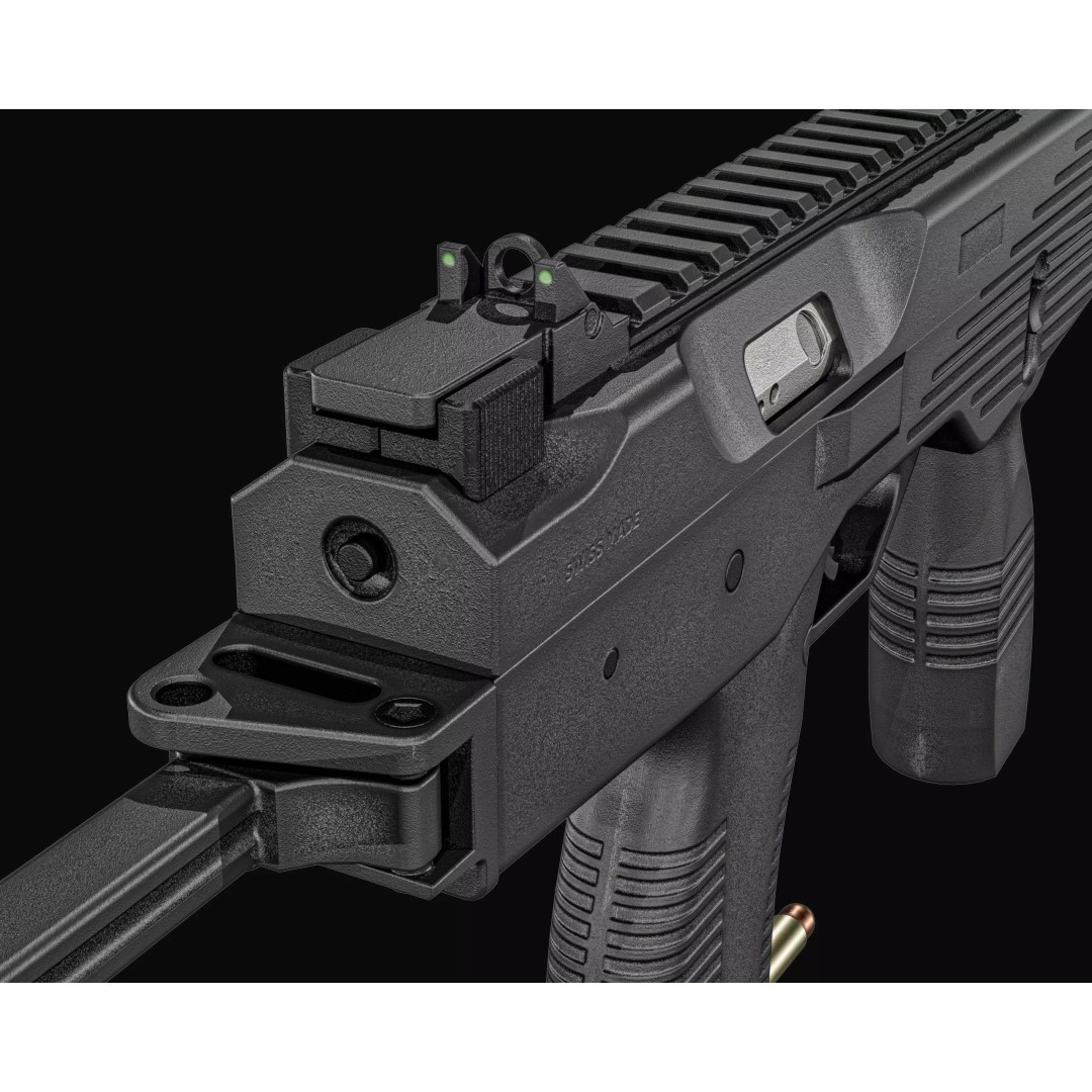 Thomet MP9 3D Model – Low Poly Submachine Gun, PBR Textures - View 51
