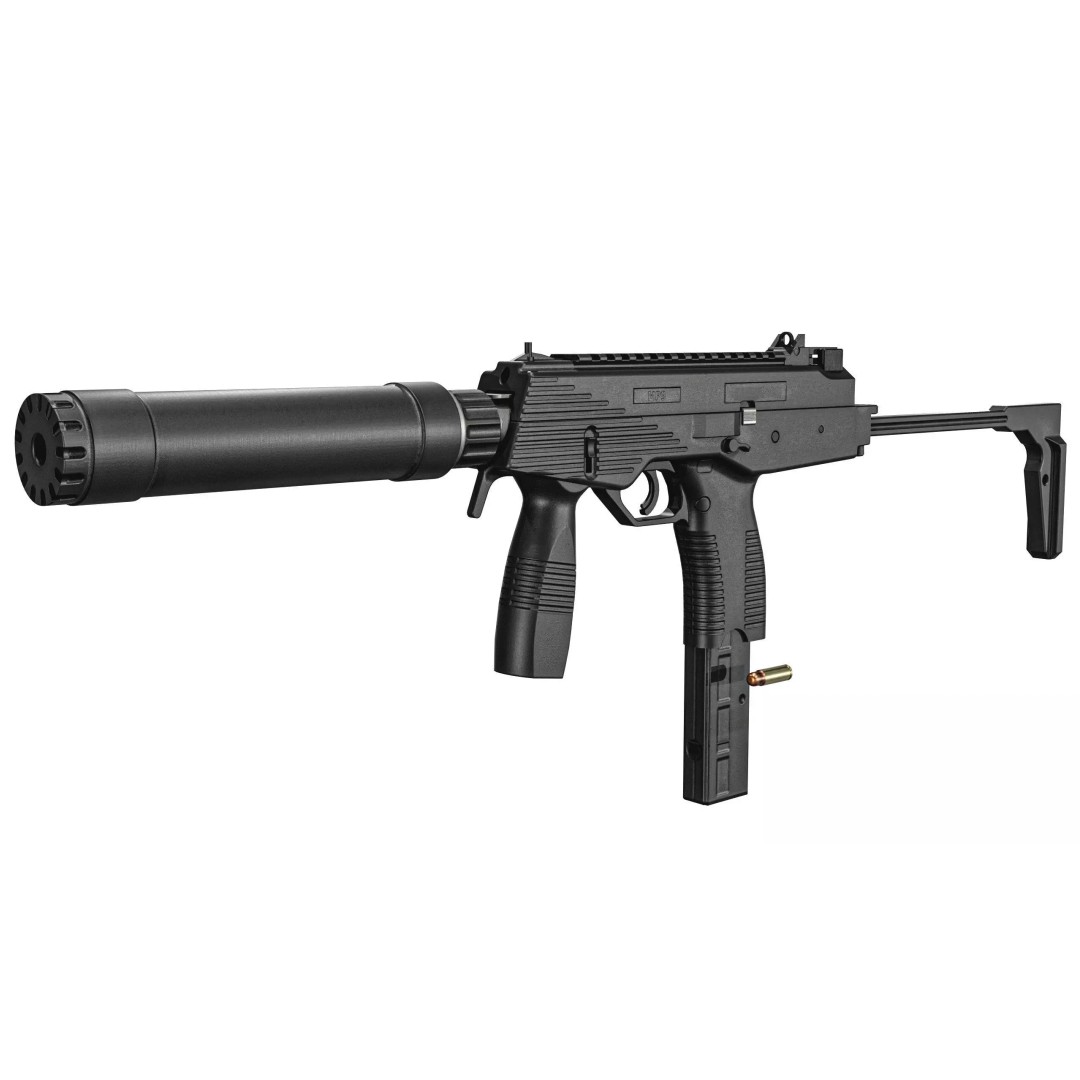 Thomet MP9 3D Model – Low Poly Submachine Gun, PBR Textures - View 8