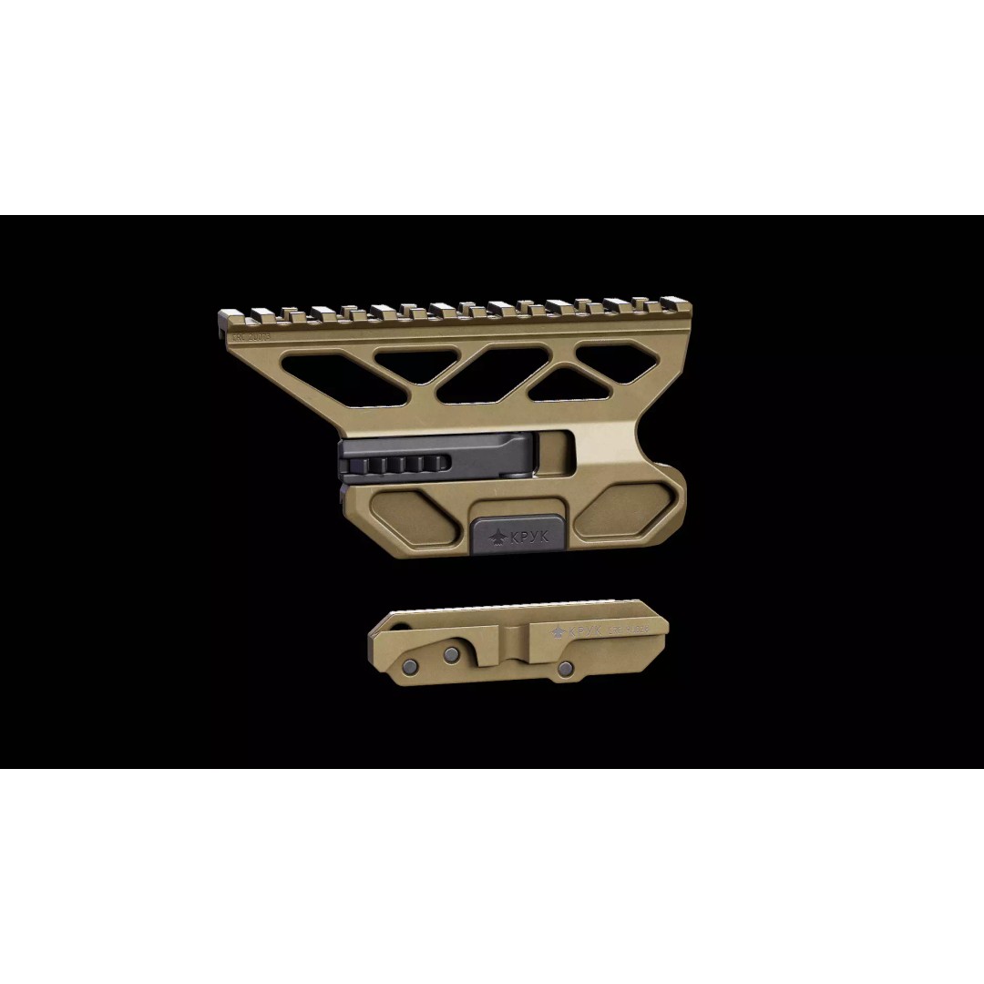 CRC 2U073 Quick Release Optic Mount 3D Model – Low Poly PBR Asset, FBX, OBJ - View 2