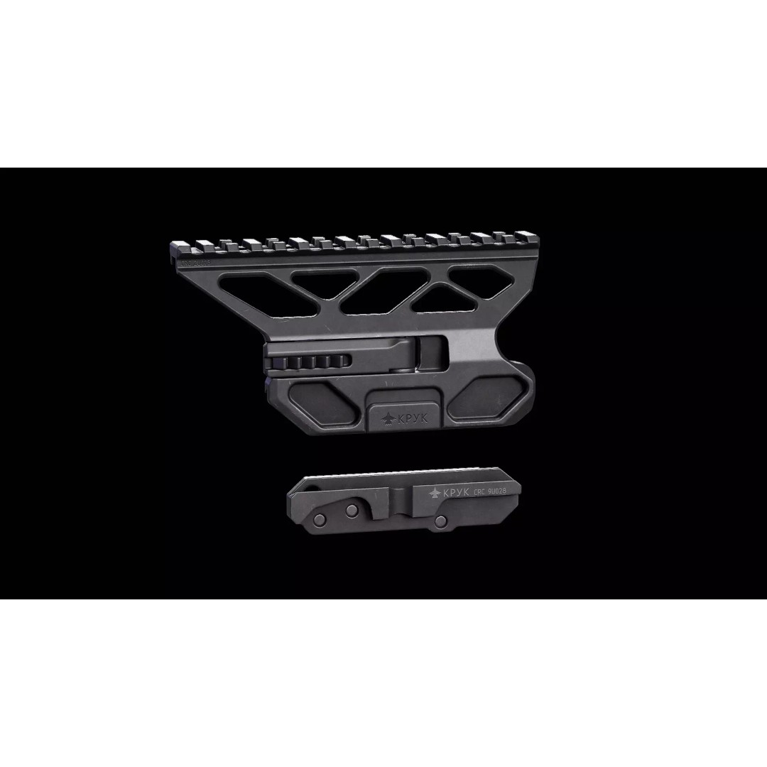 CRC 2U073 Quick Release Optic Mount 3D Model – Low Poly PBR Asset, FBX, OBJ - View 3