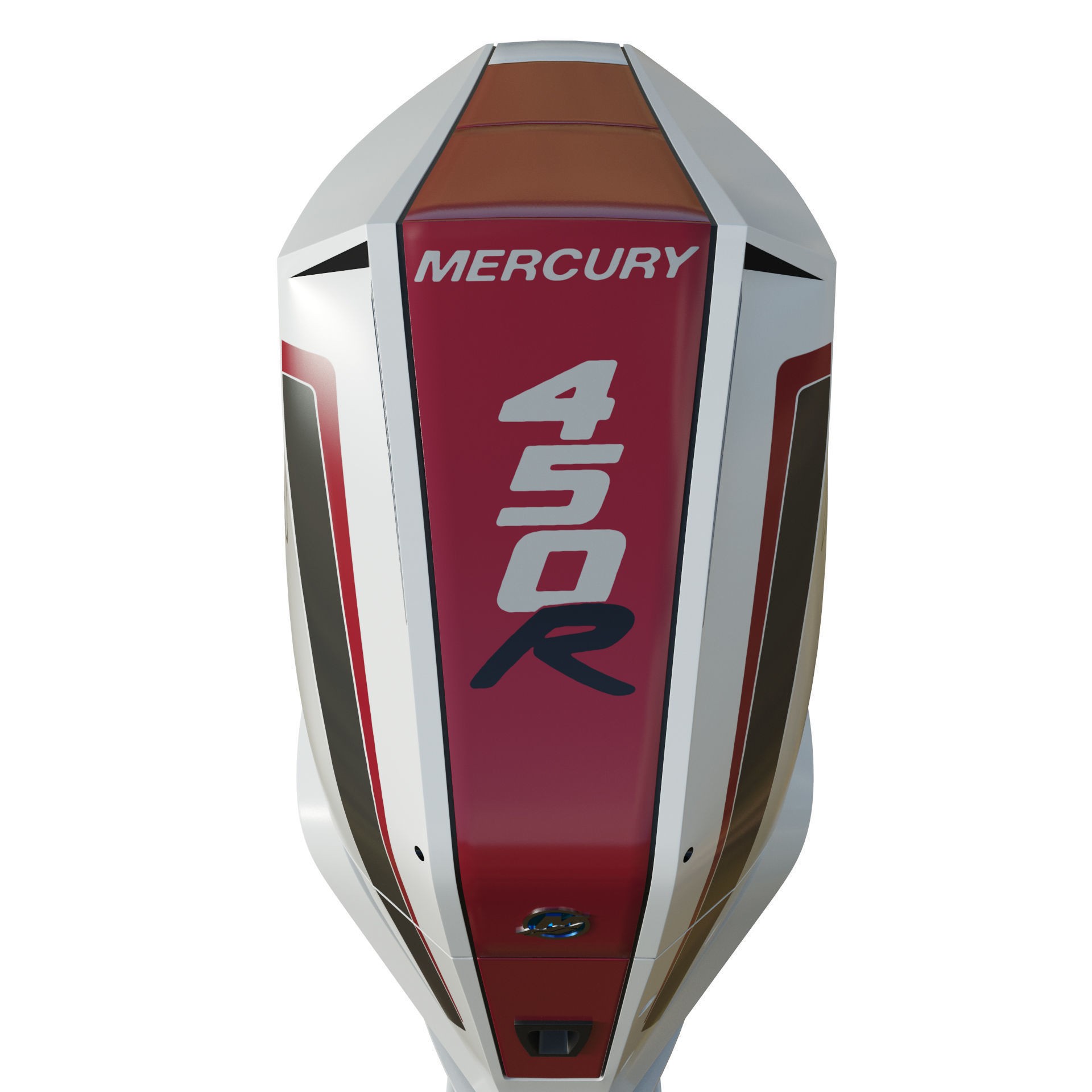 Mercury Racing 450R Outboard Motor - Game-Ready 3D Model - View 27