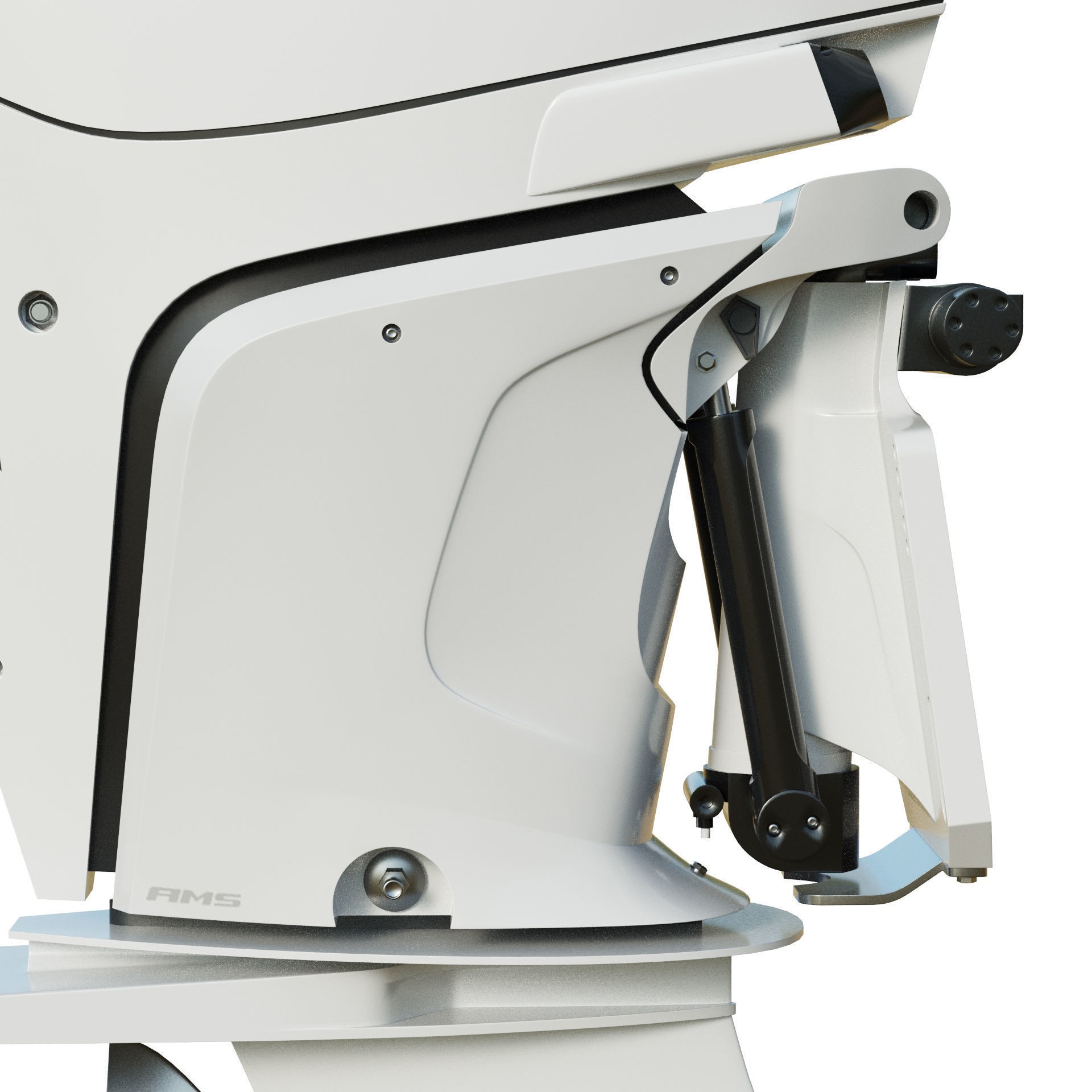 Mercury Racing 450R Outboard Motor - Game-Ready 3D Model - View 30