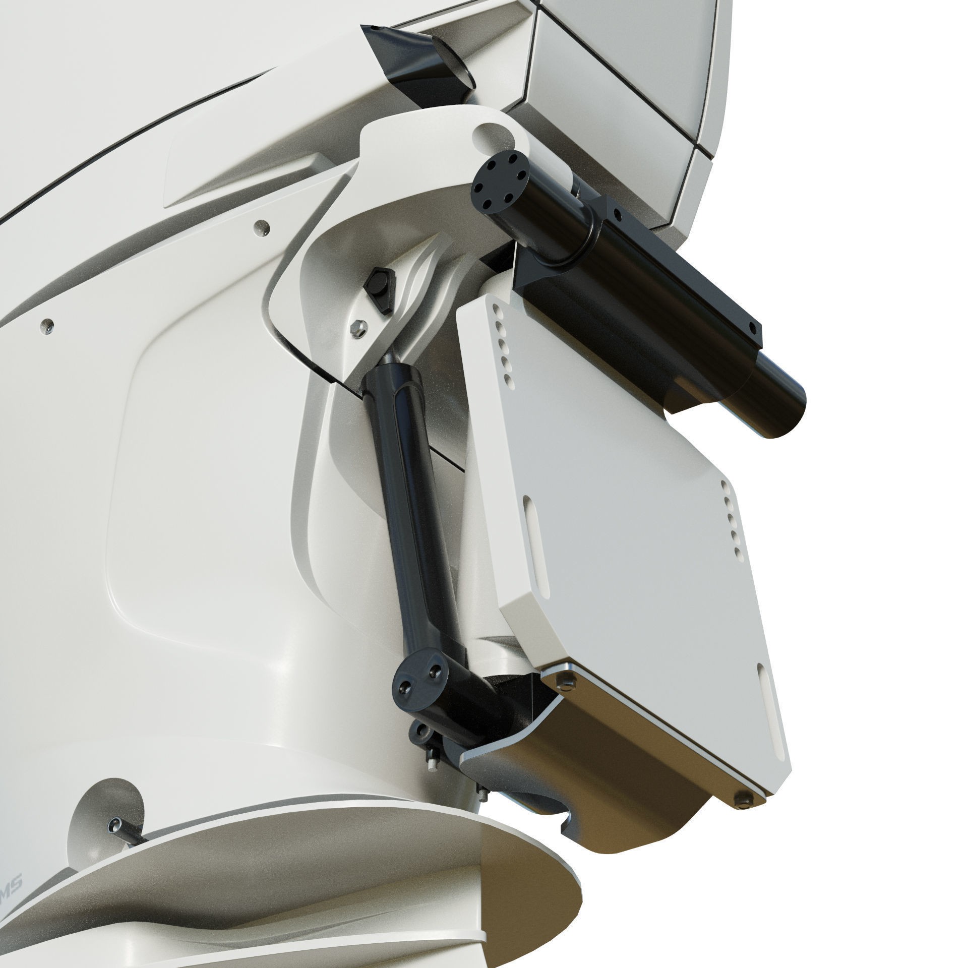 Mercury Racing 450R Outboard Motor - Game-Ready 3D Model - View 33