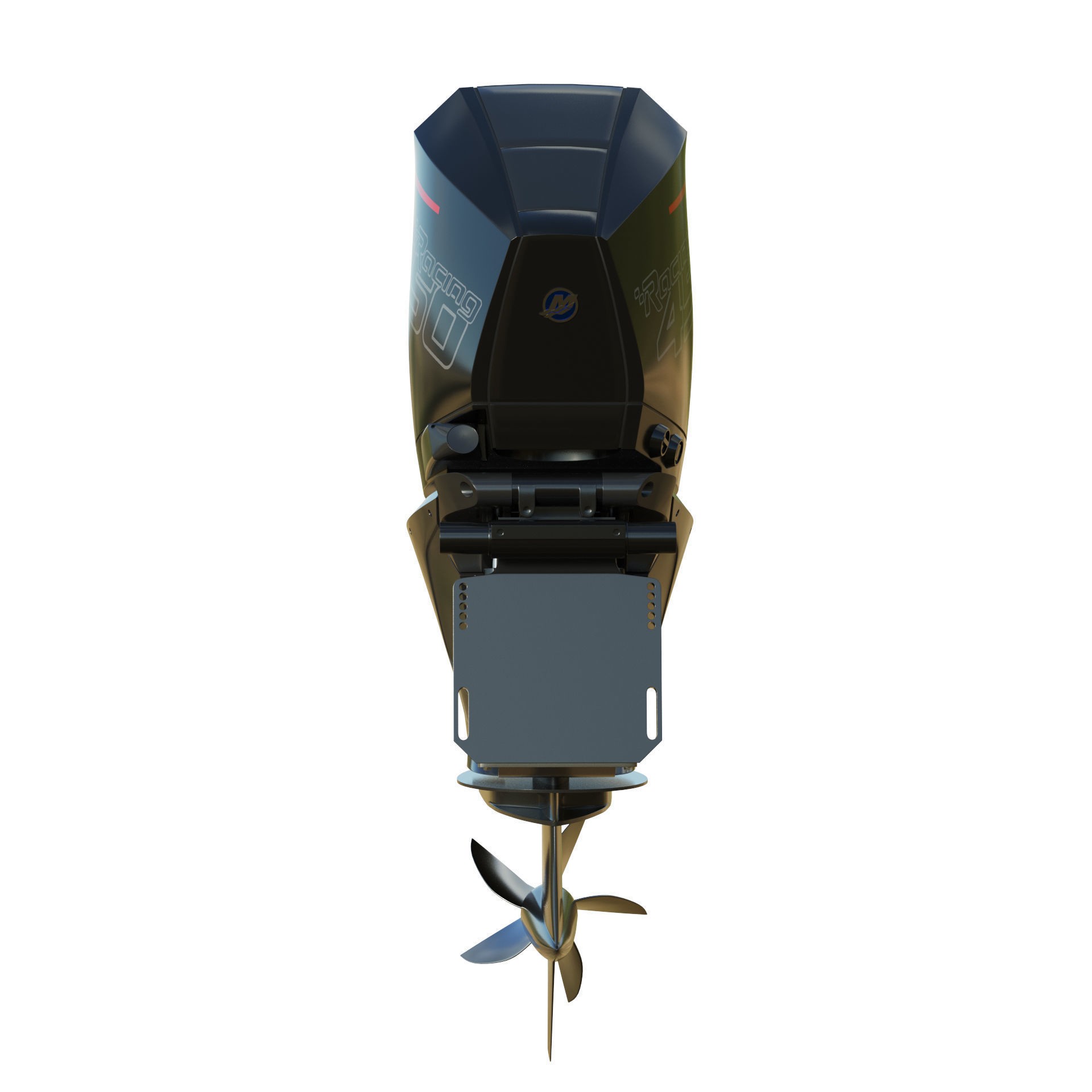 Mercury Racing 450R Outboard Motor - Game-Ready 3D Model - View 5