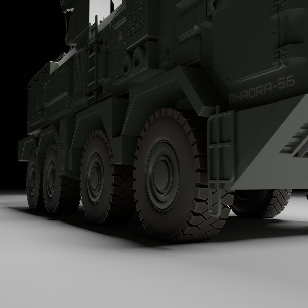 Military Armored Recovery Vehicle 3D Model – Low Poly Game Asset, FBX - View 10