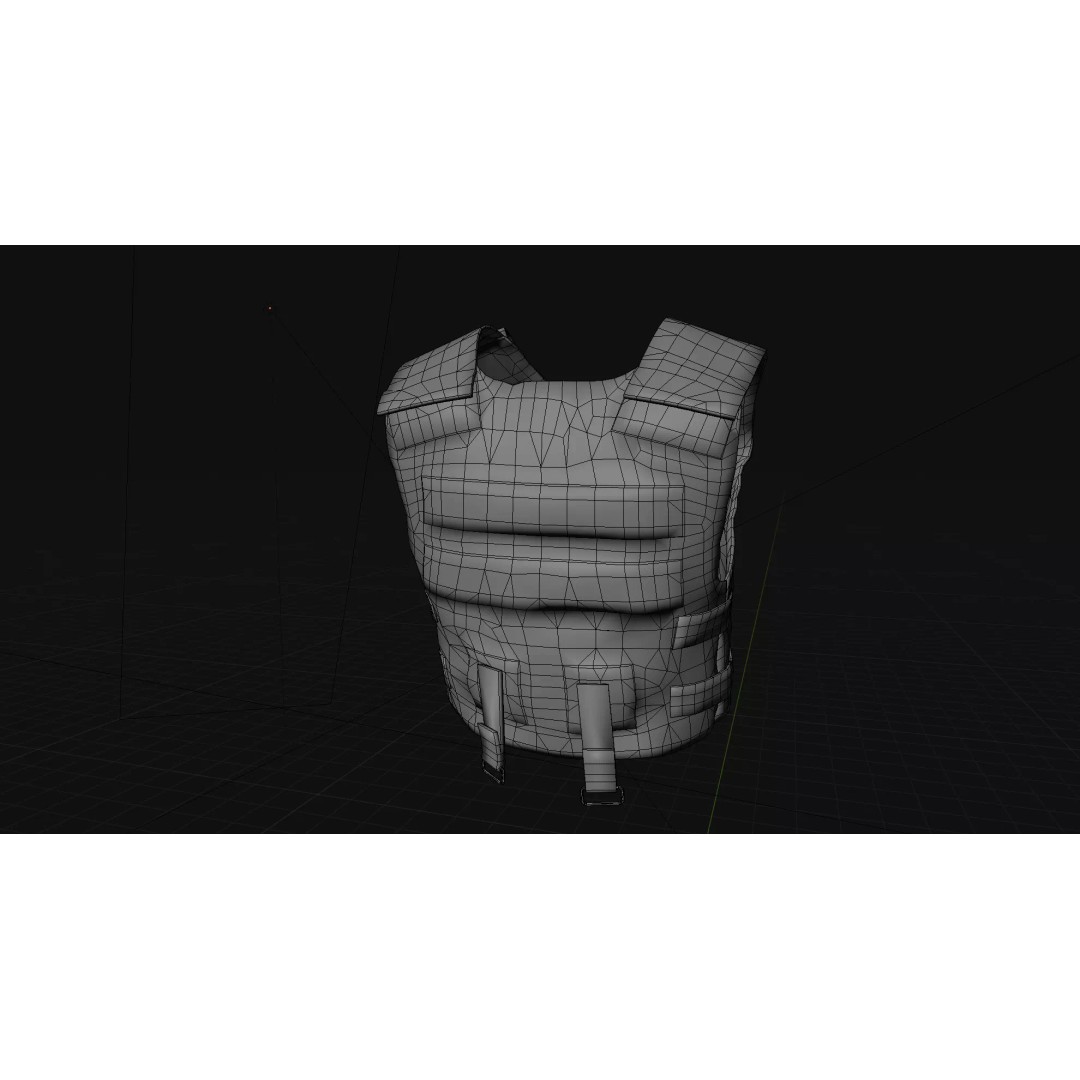 Tactical Body Armor Vest 3D Model – Low Poly Game Ready, FBX - View 18