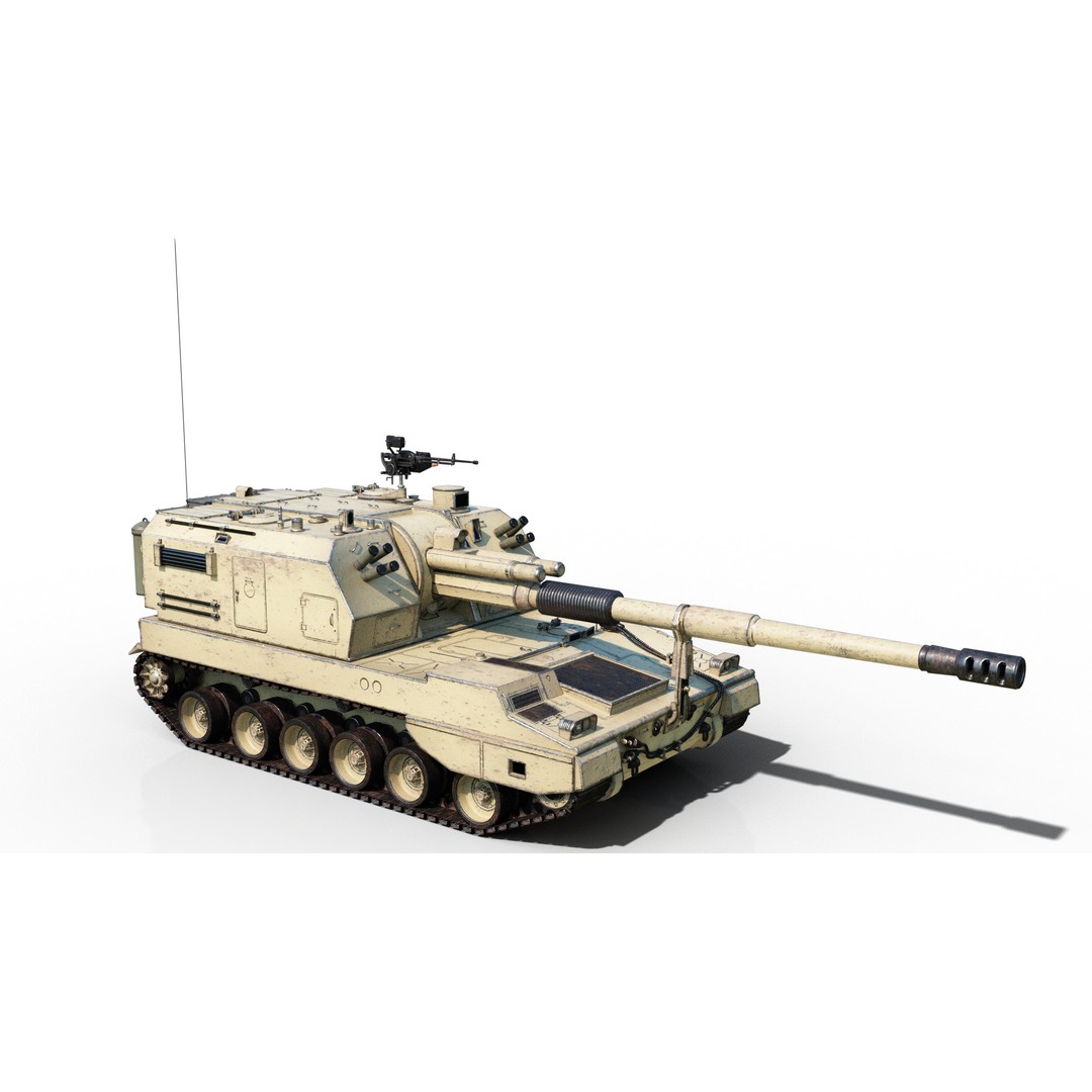 PLA Army PLZ05 155mm Self-Propelled Howitzer 3D Model – Low Poly PBR Game Asset, FBX - View 18