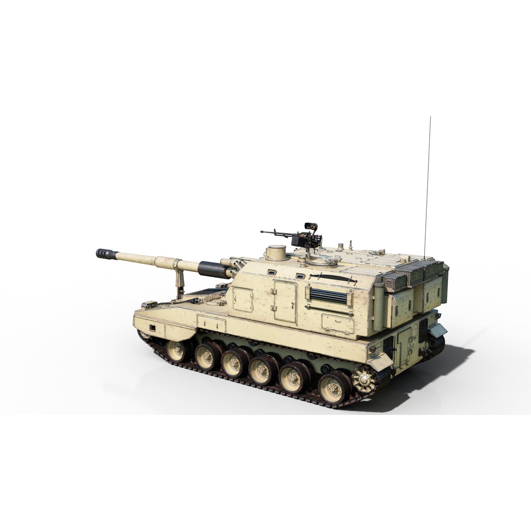 PLA Army PLZ05 155mm Self-Propelled Howitzer 3D Model – Low Poly PBR Game Asset, FBX - View 19