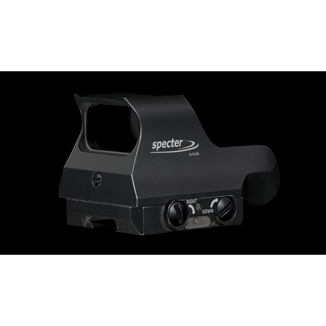 Specter Holographic Combat Optics 3D Model – Low Poly PBR Game Asset, FBX - View 6