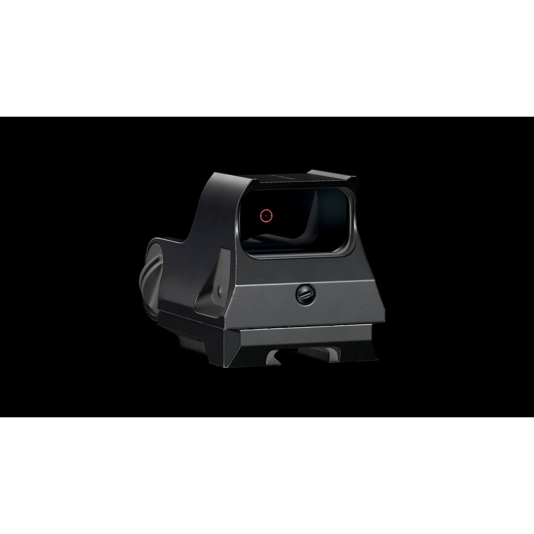 Specter Holographic Combat Optics 3D Model – Low Poly PBR Game Asset, FBX - View 7