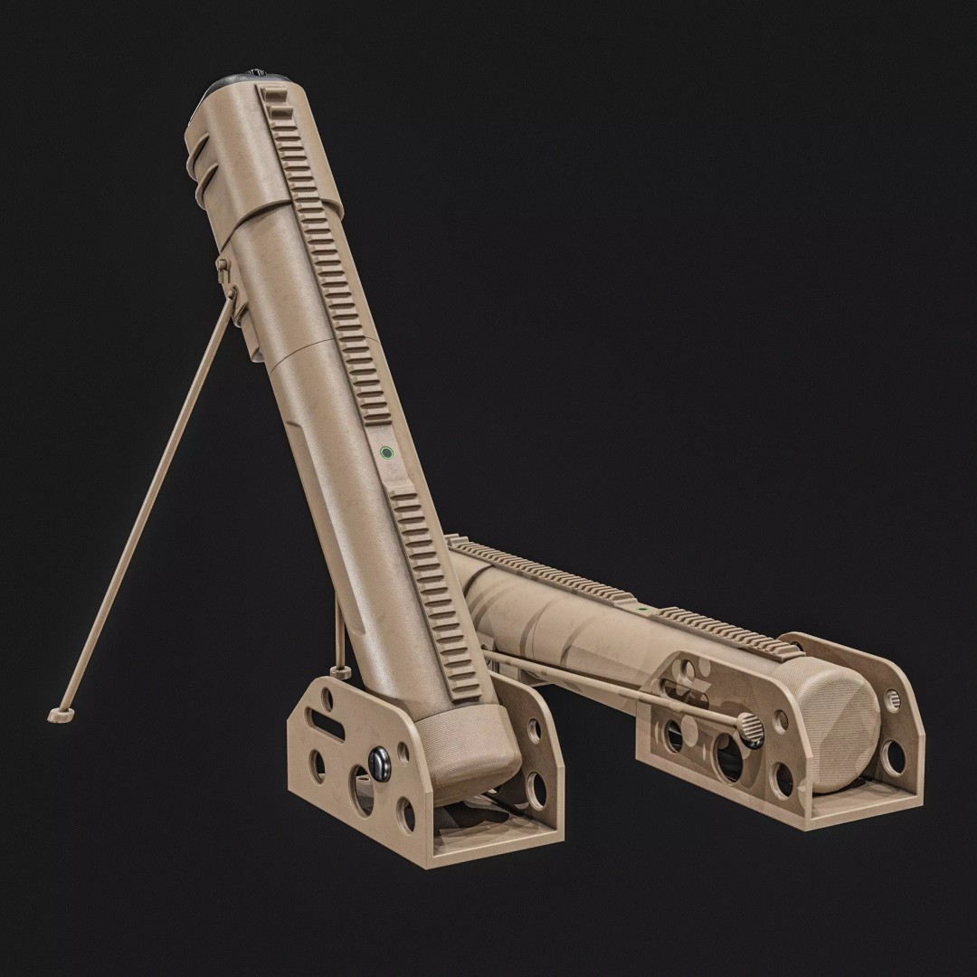 Anti-Drone System 3D Model – Low Poly PBR Game Asset, FBX - View 11