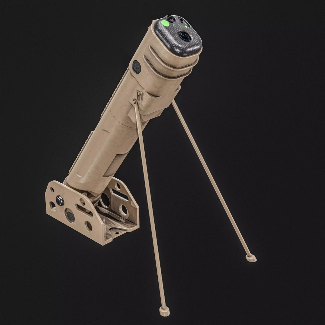 Anti-Drone System 3D Model – Low Poly PBR Game Asset, FBX - View 16