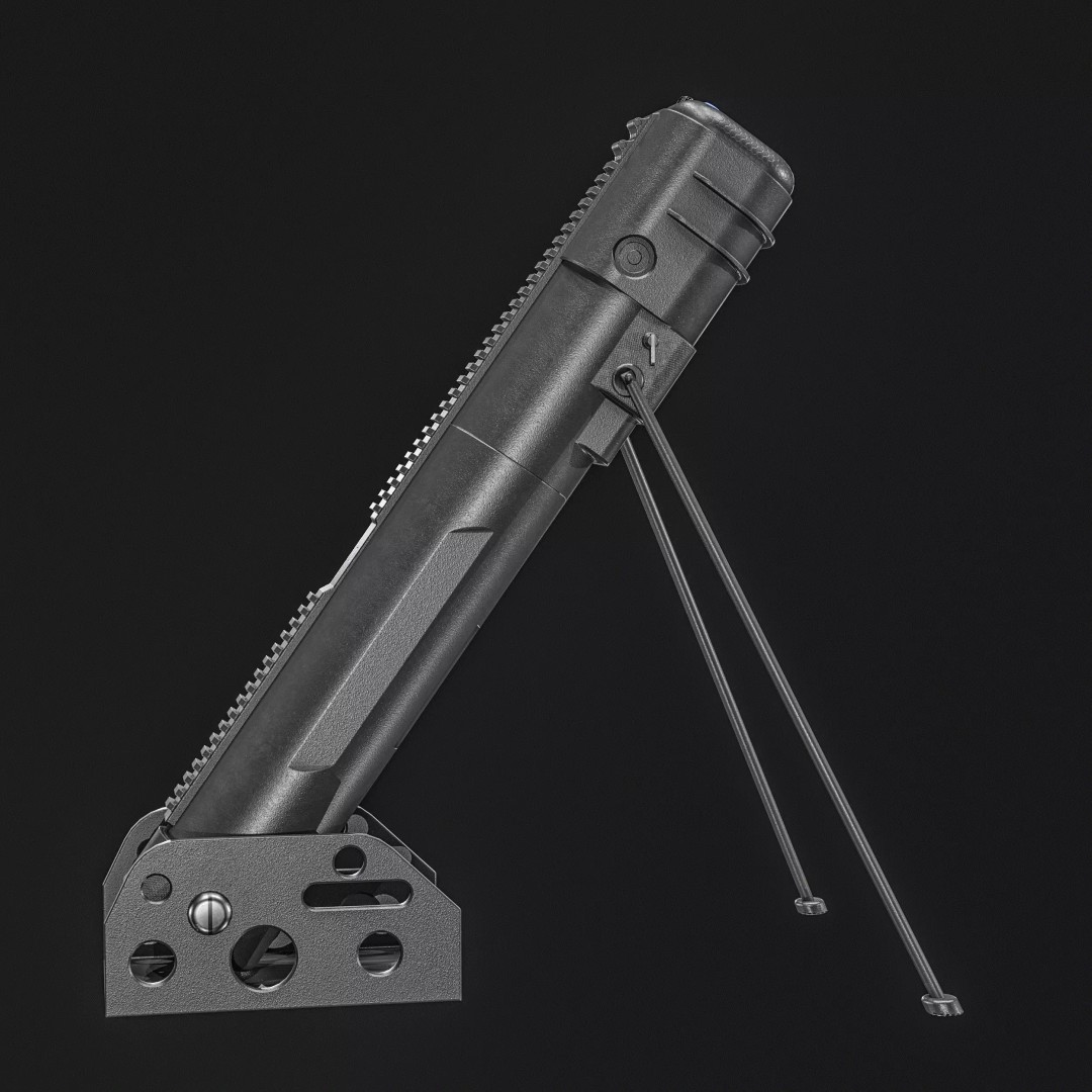 Anti-Drone System 3D Model – Low Poly PBR Game Asset, FBX - View 22