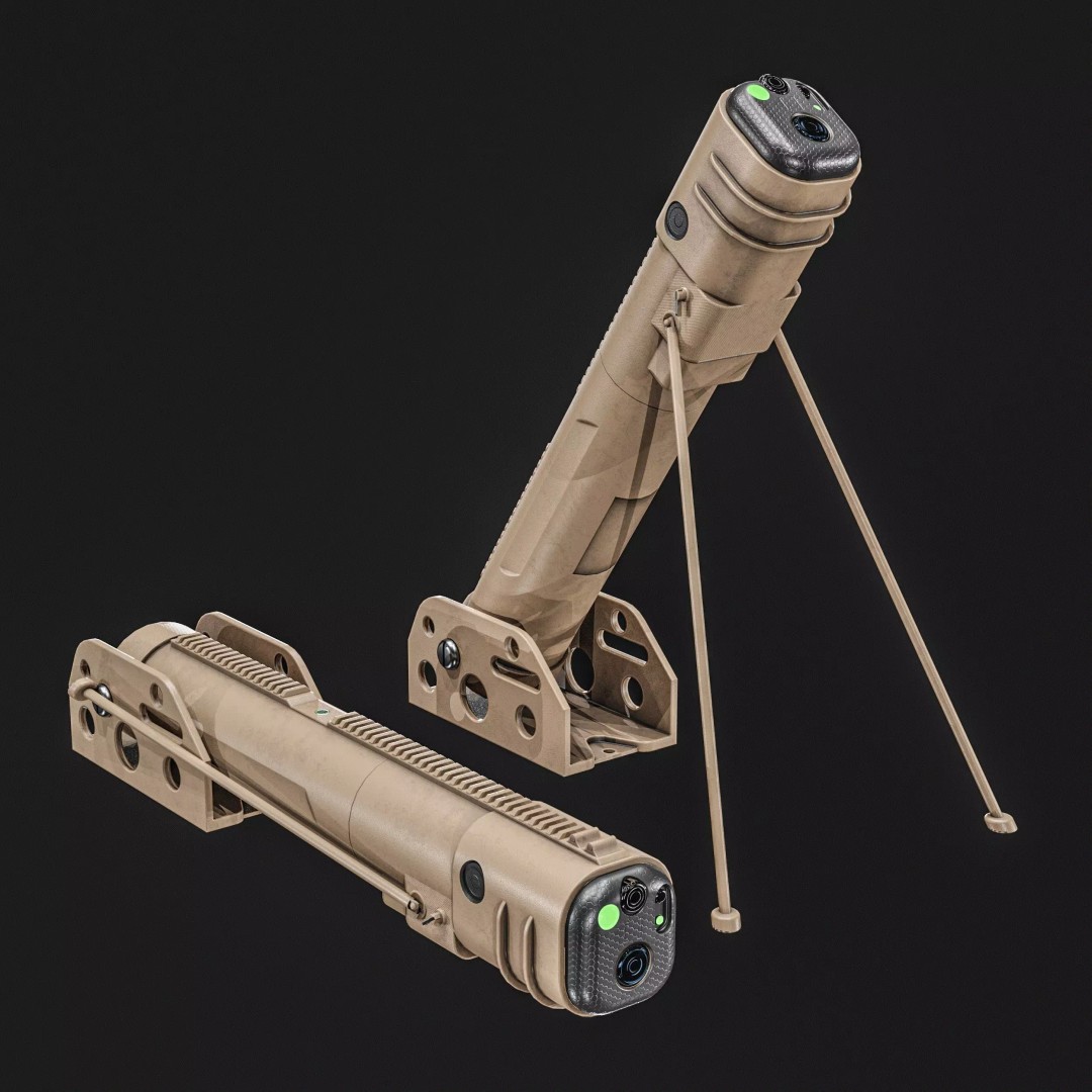 Anti-Drone System 3D Model – Low Poly PBR Game Asset, FBX - View 23