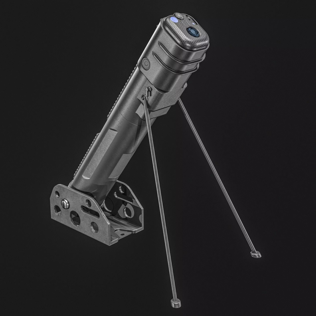Anti-Drone System 3D Model – Low Poly PBR Game Asset, FBX - View 24