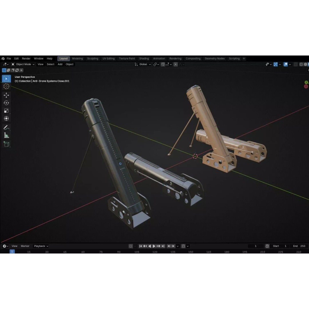 Anti-Drone System 3D Model – Low Poly PBR Game Asset, FBX - View 34