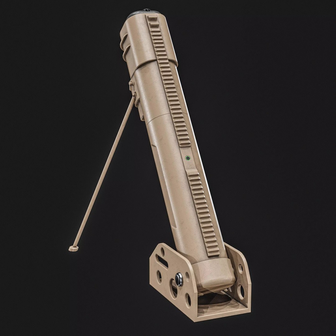 Anti-Drone System 3D Model – Low Poly PBR Game Asset, FBX - View 6