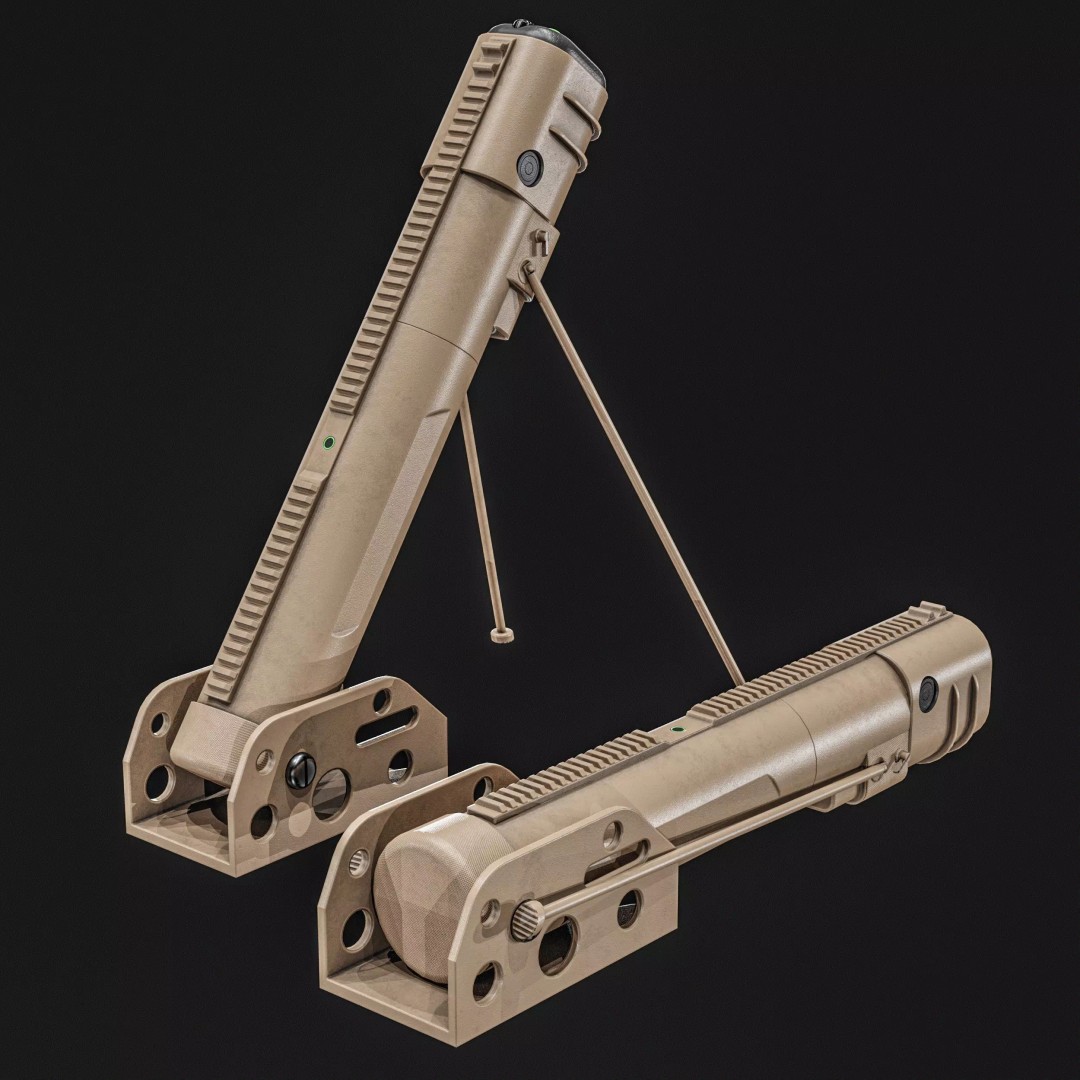 Anti-Drone System 3D Model – Low Poly PBR Game Asset, FBX - View 7