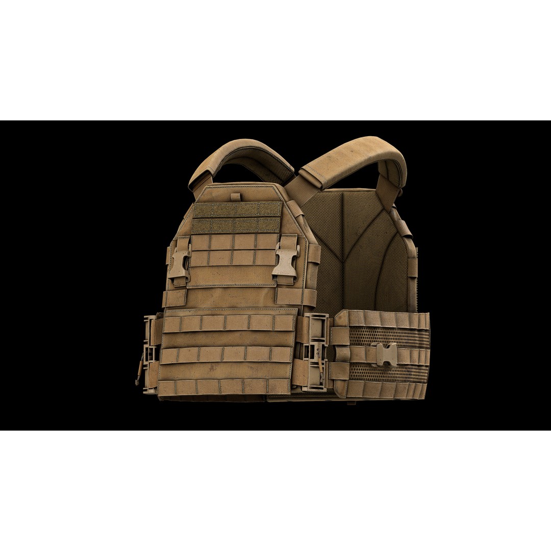 TYR Tactical PICO DSX Assaulter Plate Carrier 3D Model – Low Poly Game Asset, FBX