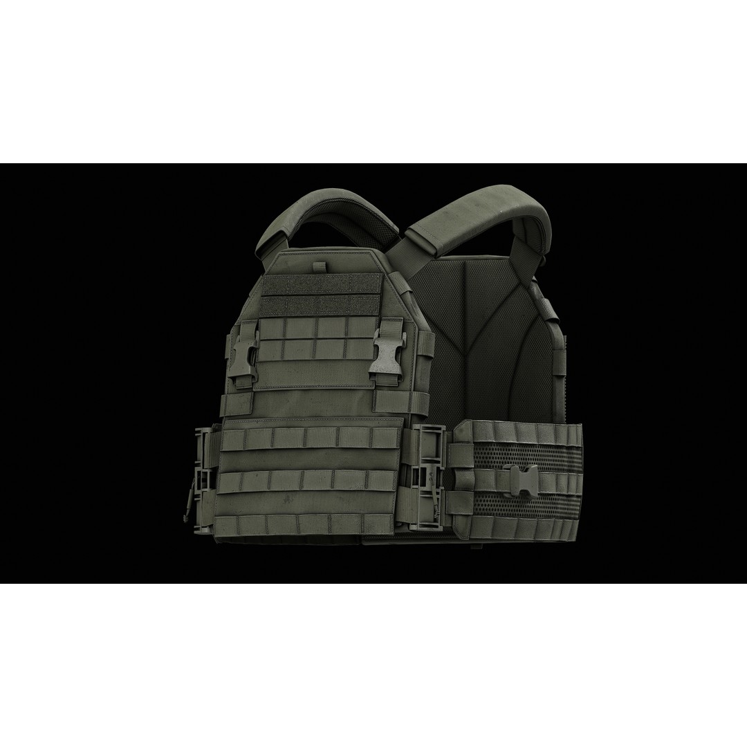 TYR Tactical PICO DSX Assaulter Plate Carrier 3D Model – Low Poly Game Asset, FBX - View 10