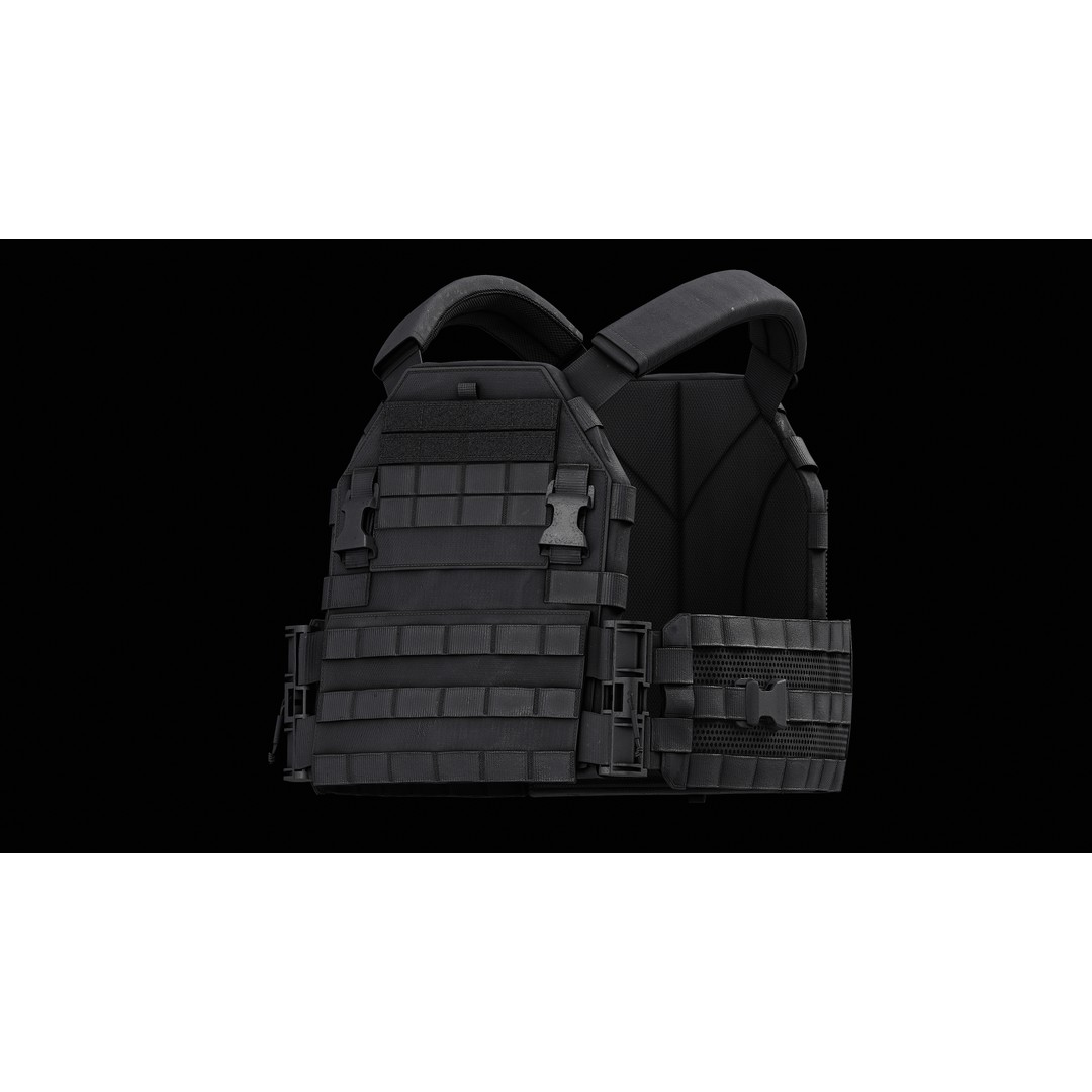 TYR Tactical PICO DSX Assaulter Plate Carrier 3D Model – Low Poly Game Asset, FBX - View 13