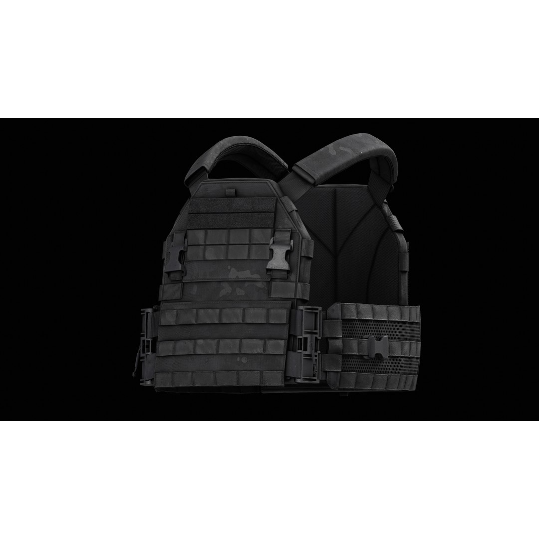 TYR Tactical PICO DSX Assaulter Plate Carrier 3D Model – Low Poly Game Asset, FBX - View 8