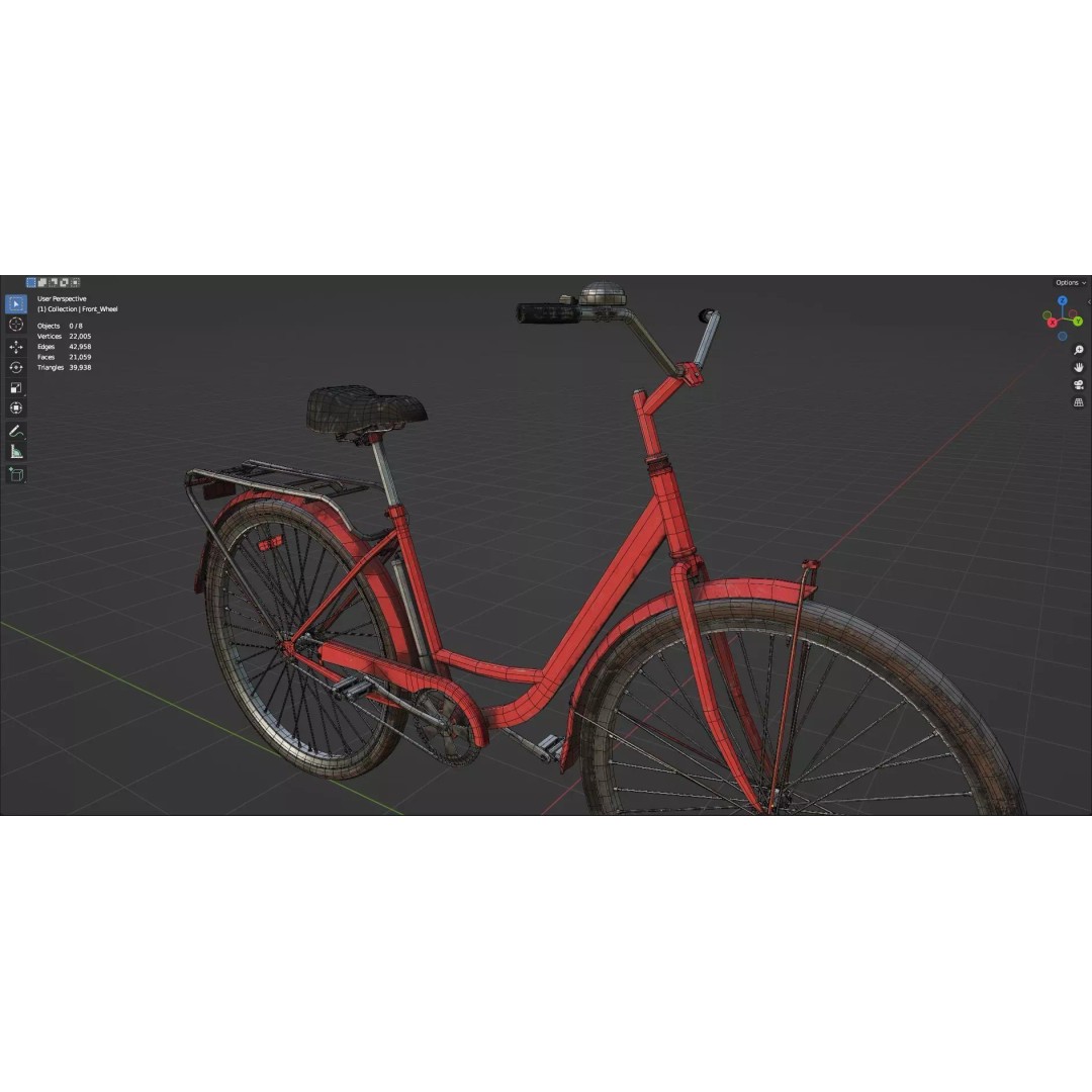 Abandoned Vehicles 3D Model – Low Poly Game Asset Pack, FBX, OBJ - View 31
