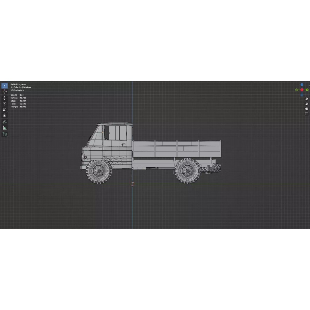 Abandoned Vehicles 3D Model – Low Poly Game Asset Pack, FBX, OBJ - View 48