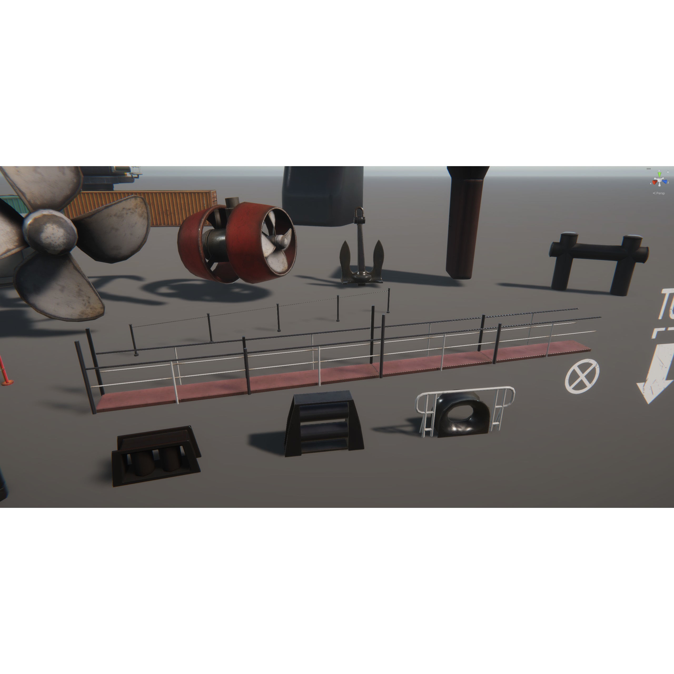 Ship Props Pack - Low-Poly Game-Ready 3D Model - View 10
