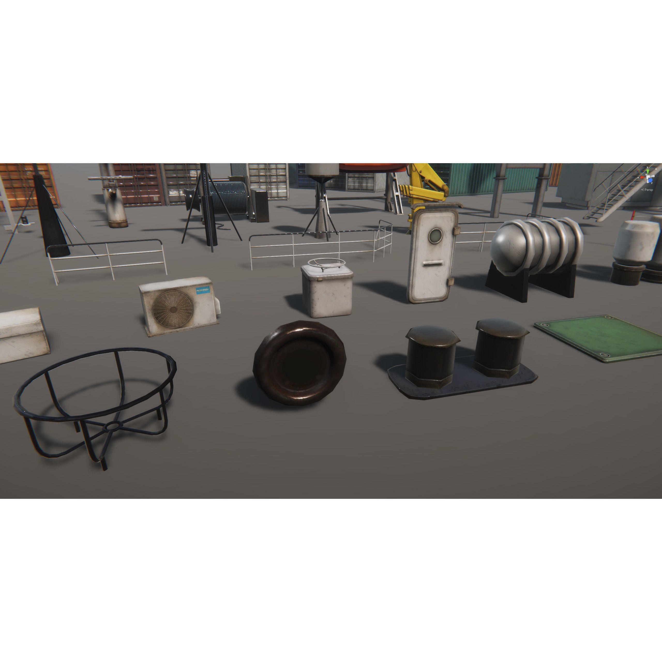 Ship Props Pack - Low-Poly Game-Ready 3D Model - View 12