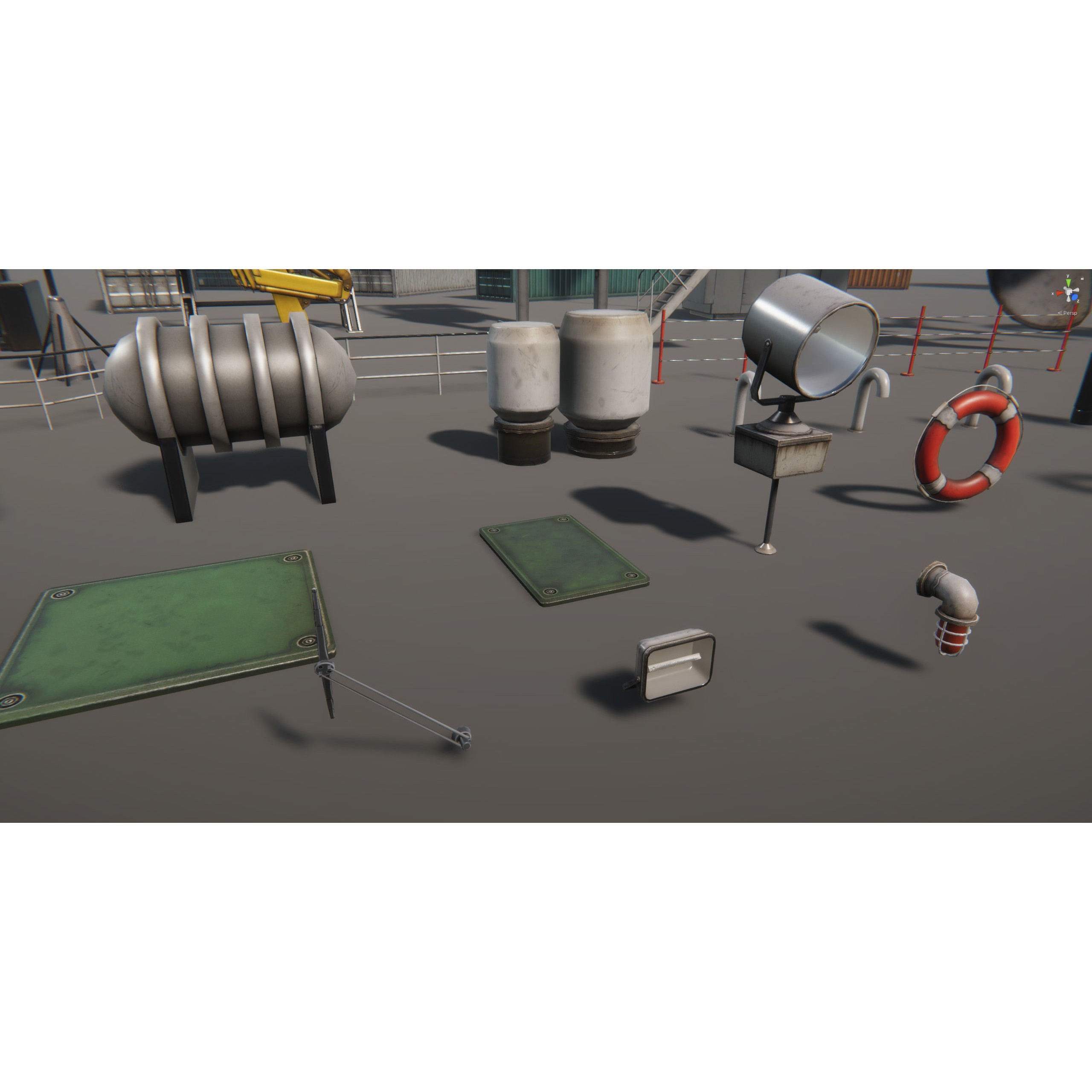 Ship Props Pack - Low-Poly Game-Ready 3D Model - View 13