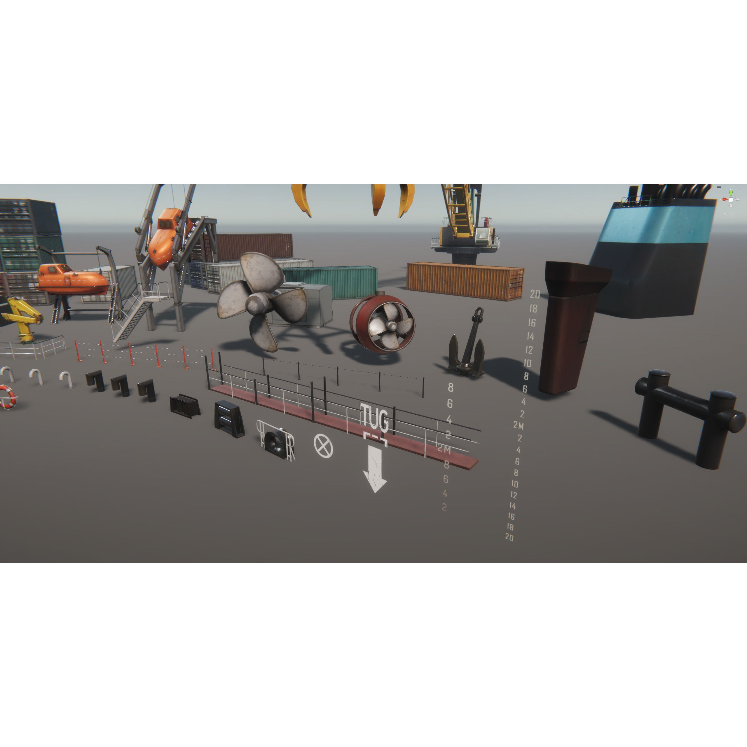 Ship Props Pack - Low-Poly Game-Ready 3D Model - View 17