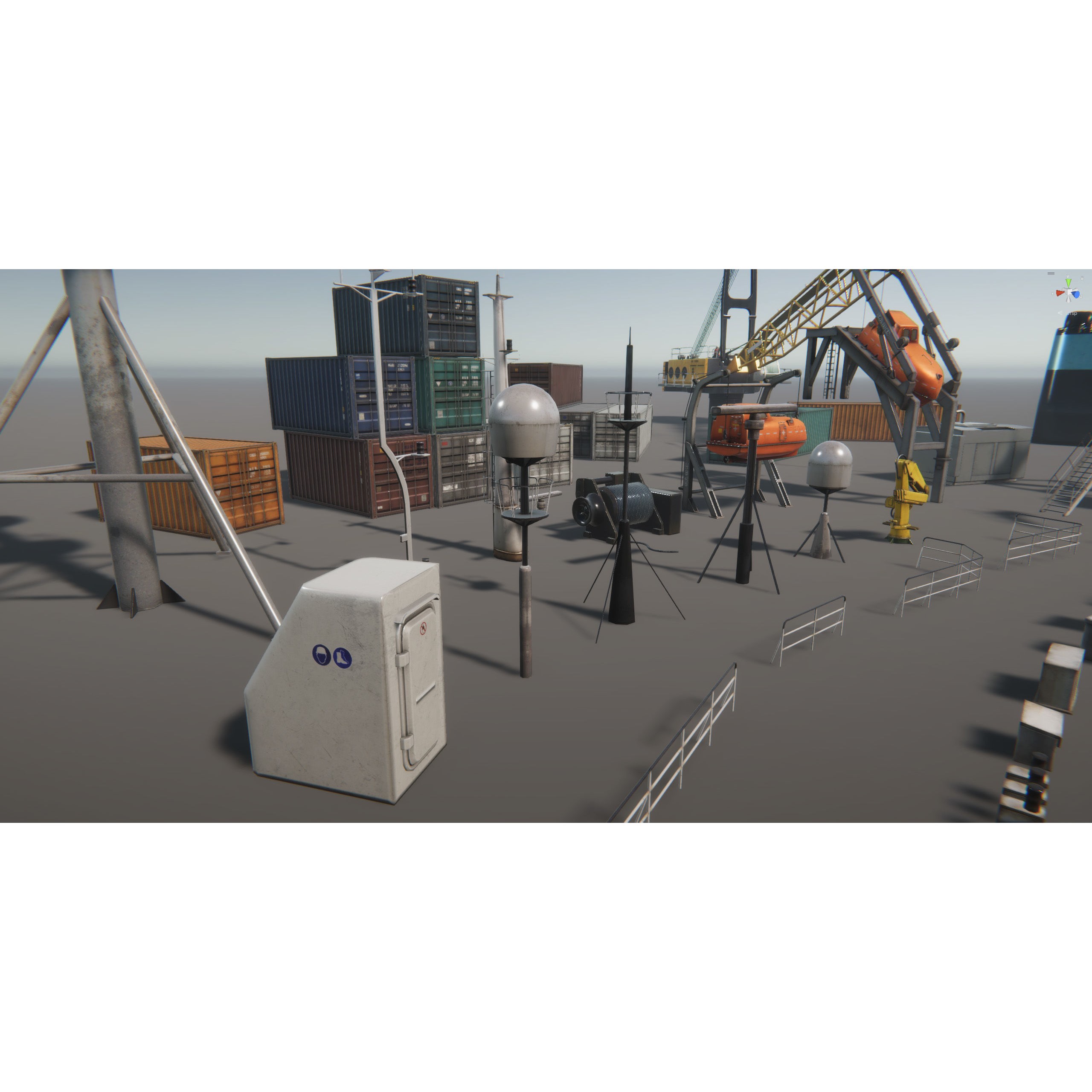 Ship Props Pack - Low-Poly Game-Ready 3D Model - View 18