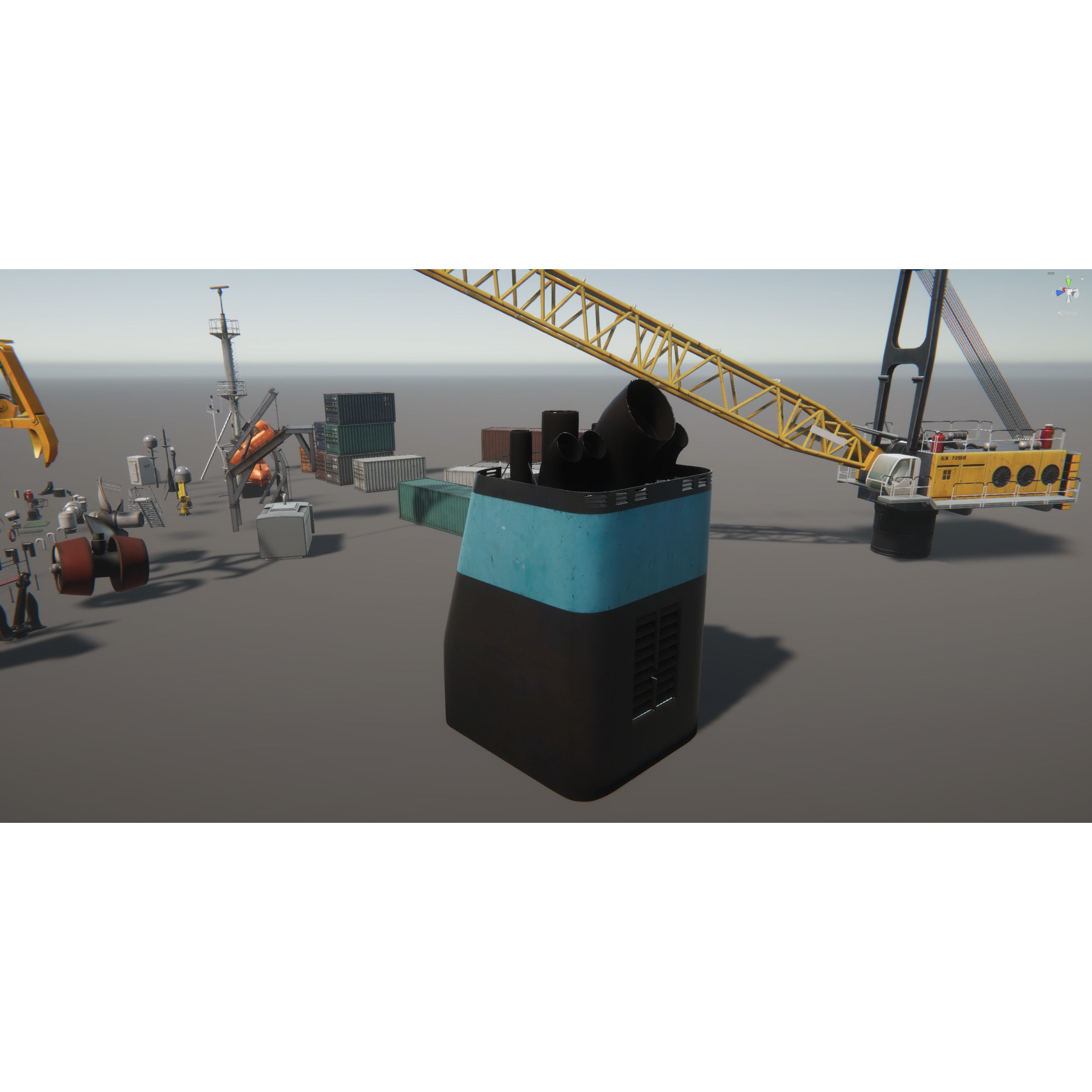 Ship Props Pack - Low-Poly Game-Ready 3D Model - View 21