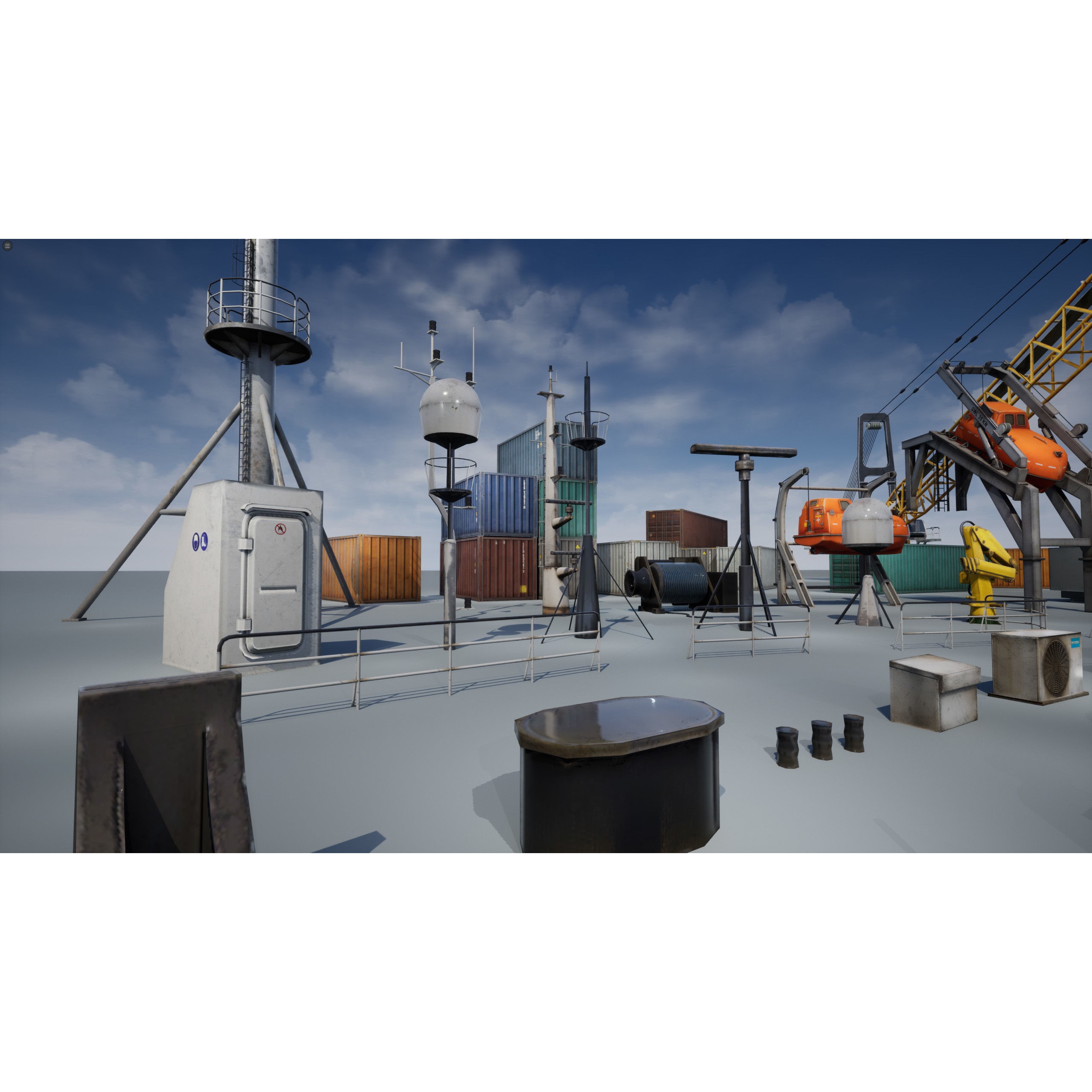 Ship Props Pack - Low-Poly Game-Ready 3D Model - View 23