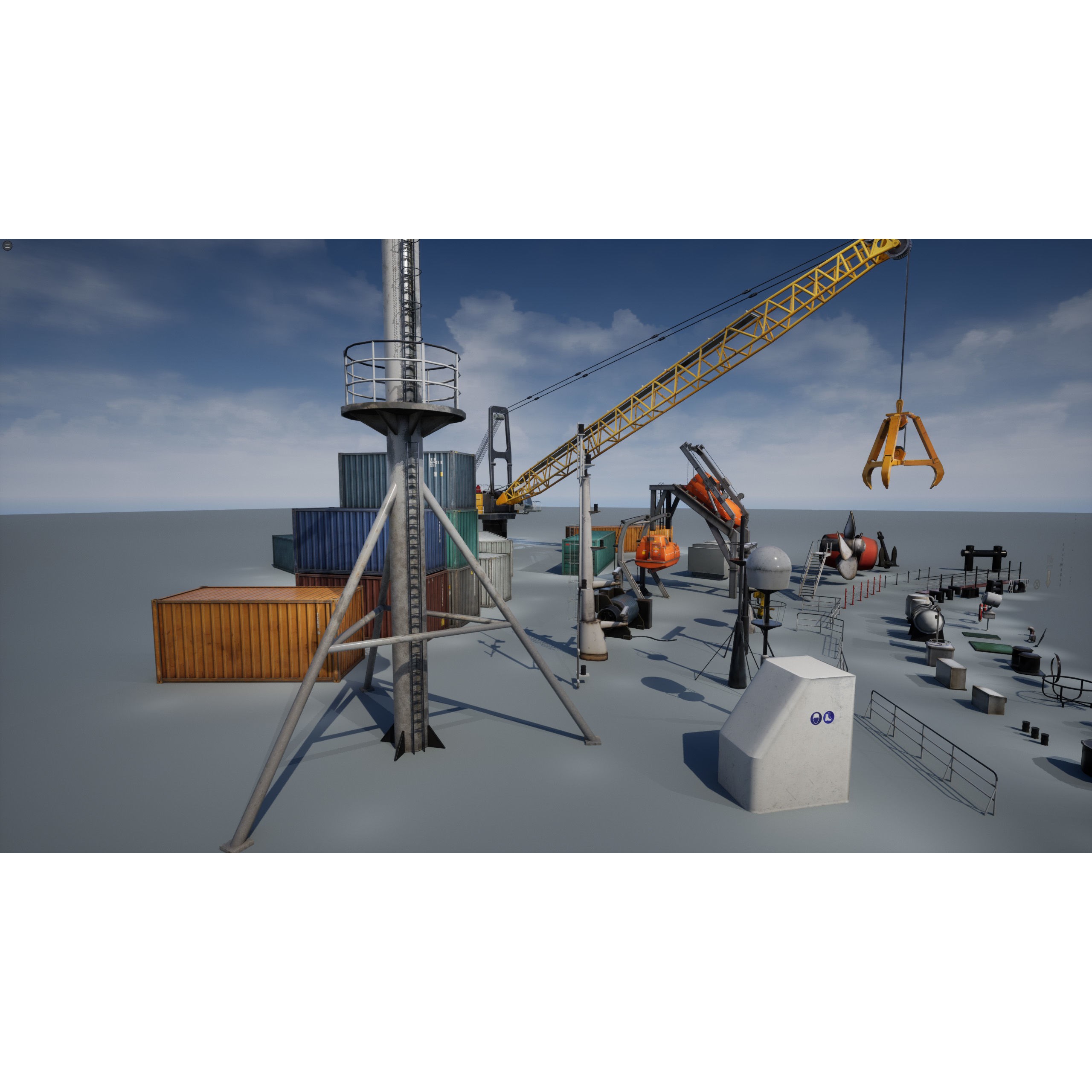 Ship Props Pack - Low-Poly Game-Ready 3D Model - View 26