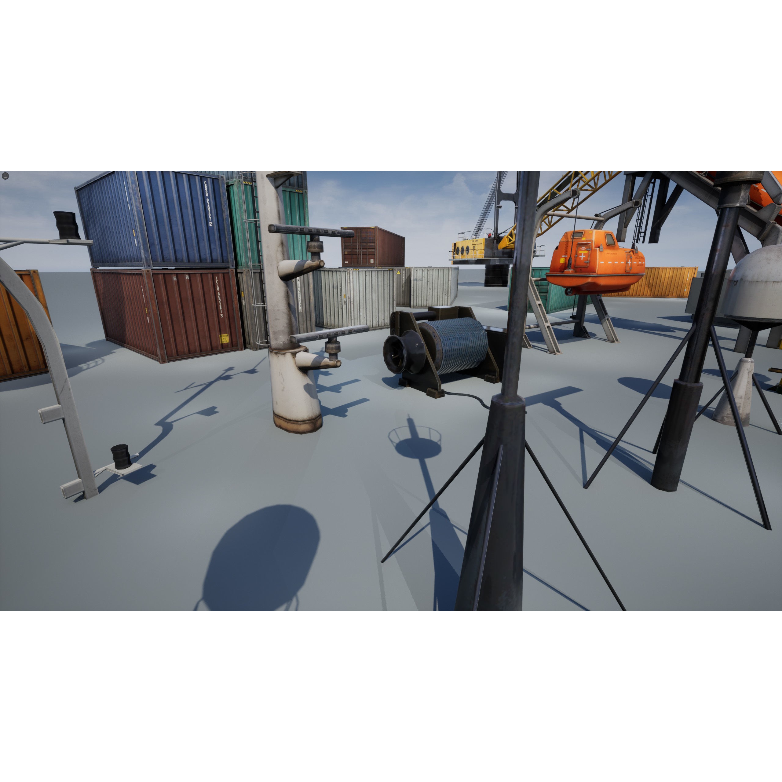Ship Props Pack - Low-Poly Game-Ready 3D Model - View 27