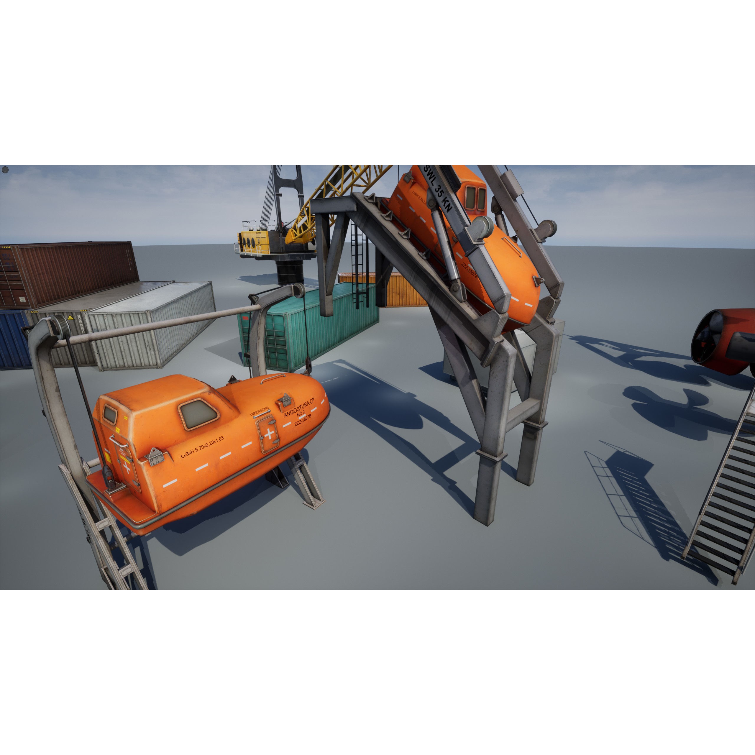 Ship Props Pack - Low-Poly Game-Ready 3D Model - View 28