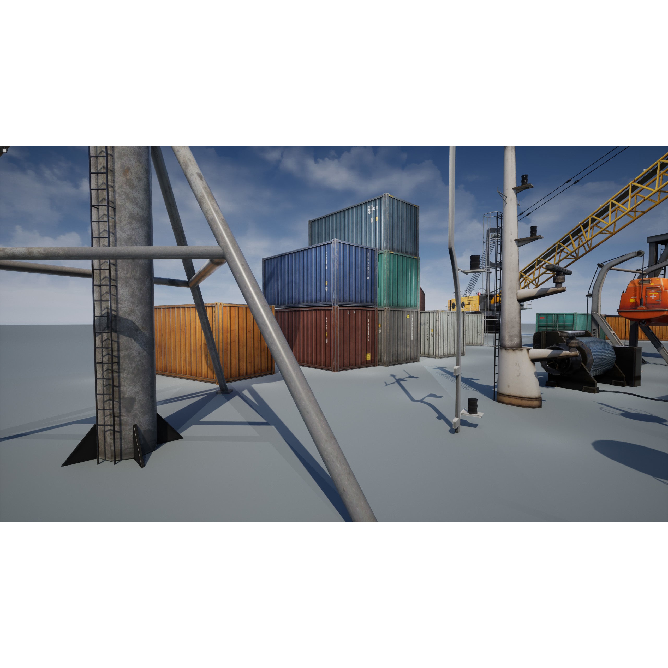 Ship Props Pack - Low-Poly Game-Ready 3D Model - View 29