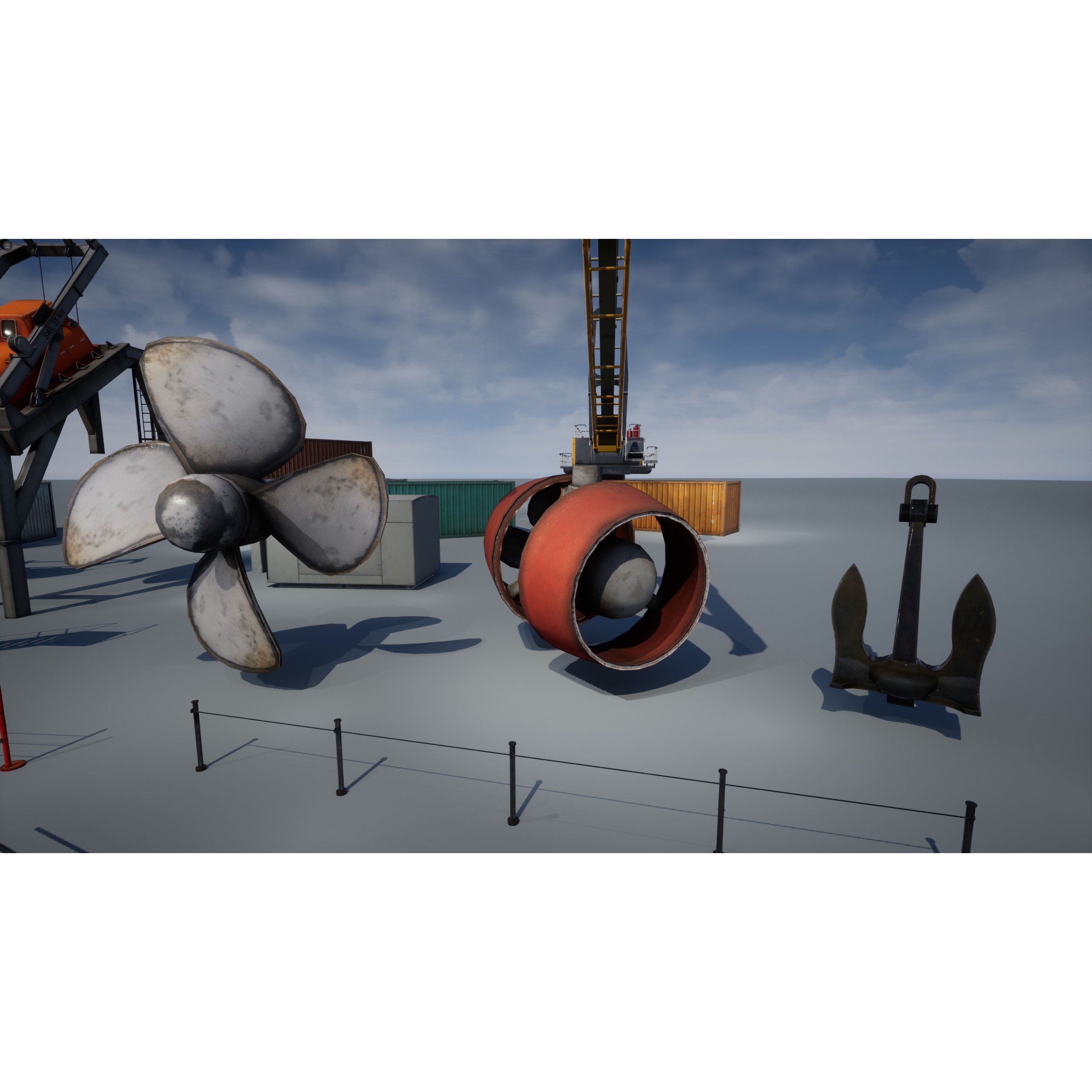 Ship Props Pack - Low-Poly Game-Ready 3D Model - View 30